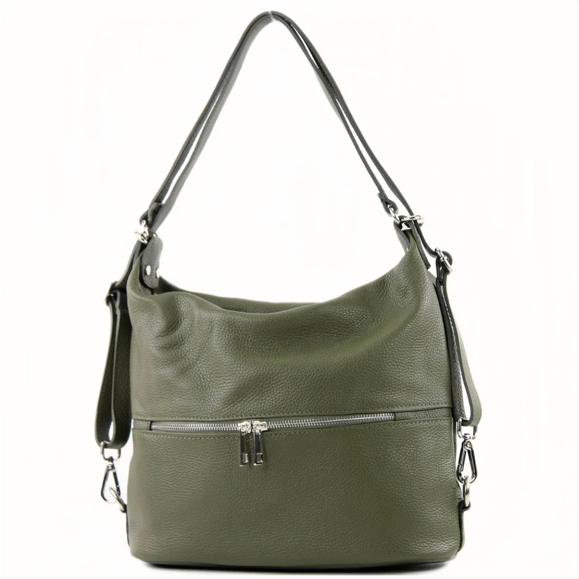 Modarno Borsa spalla da donna e borsa zaino 2 in 1 realizzato a mano, in vera pelle in Organizer borsa Modarno - Sesto Fiorentino, commercioVirtuoso.it