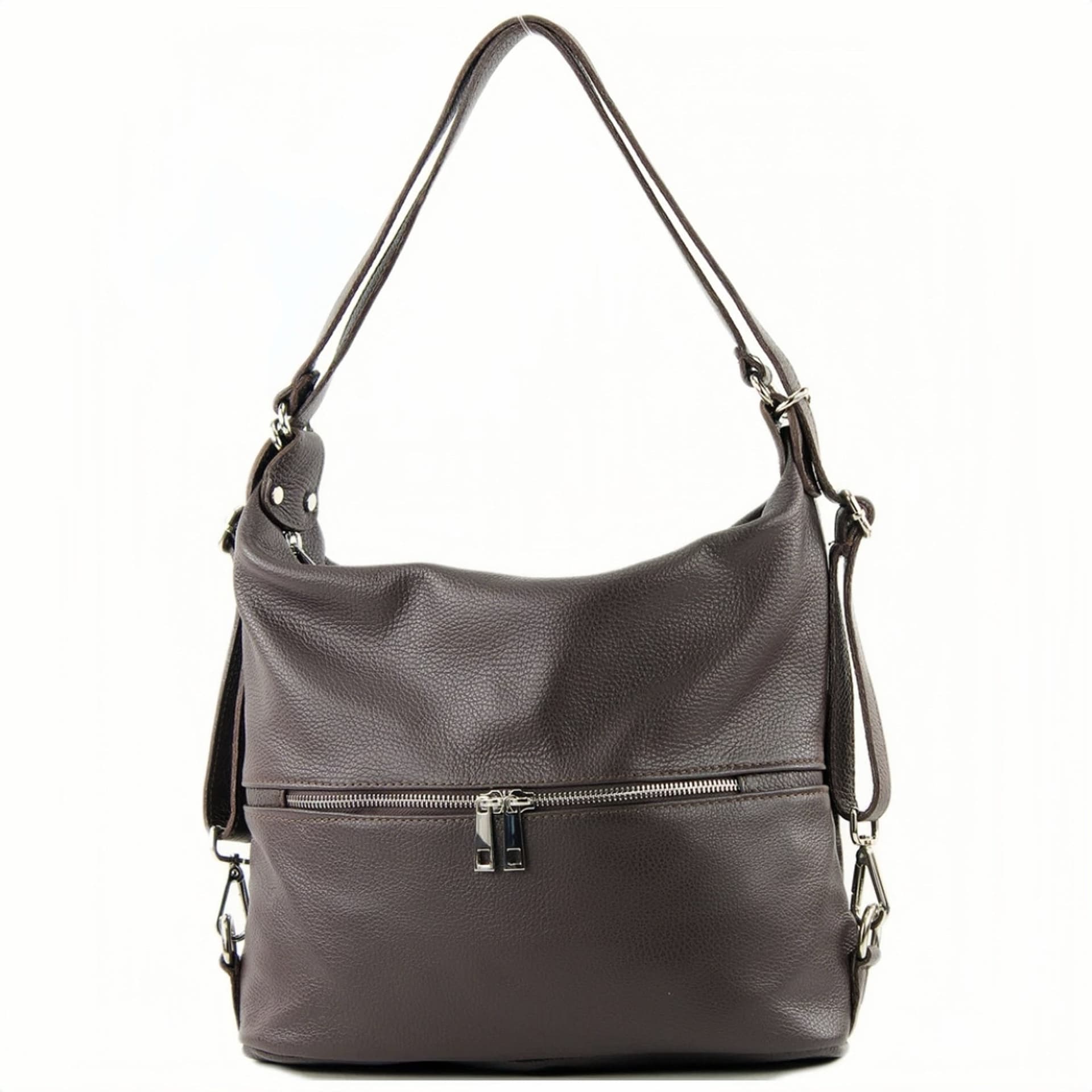 Modarno Borsa spalla da donna e borsa zaino 2 in 1 realizzato a mano, in vera pelle in Organizer borsa Modarno - Sesto Fiorentino, commercioVirtuoso.it