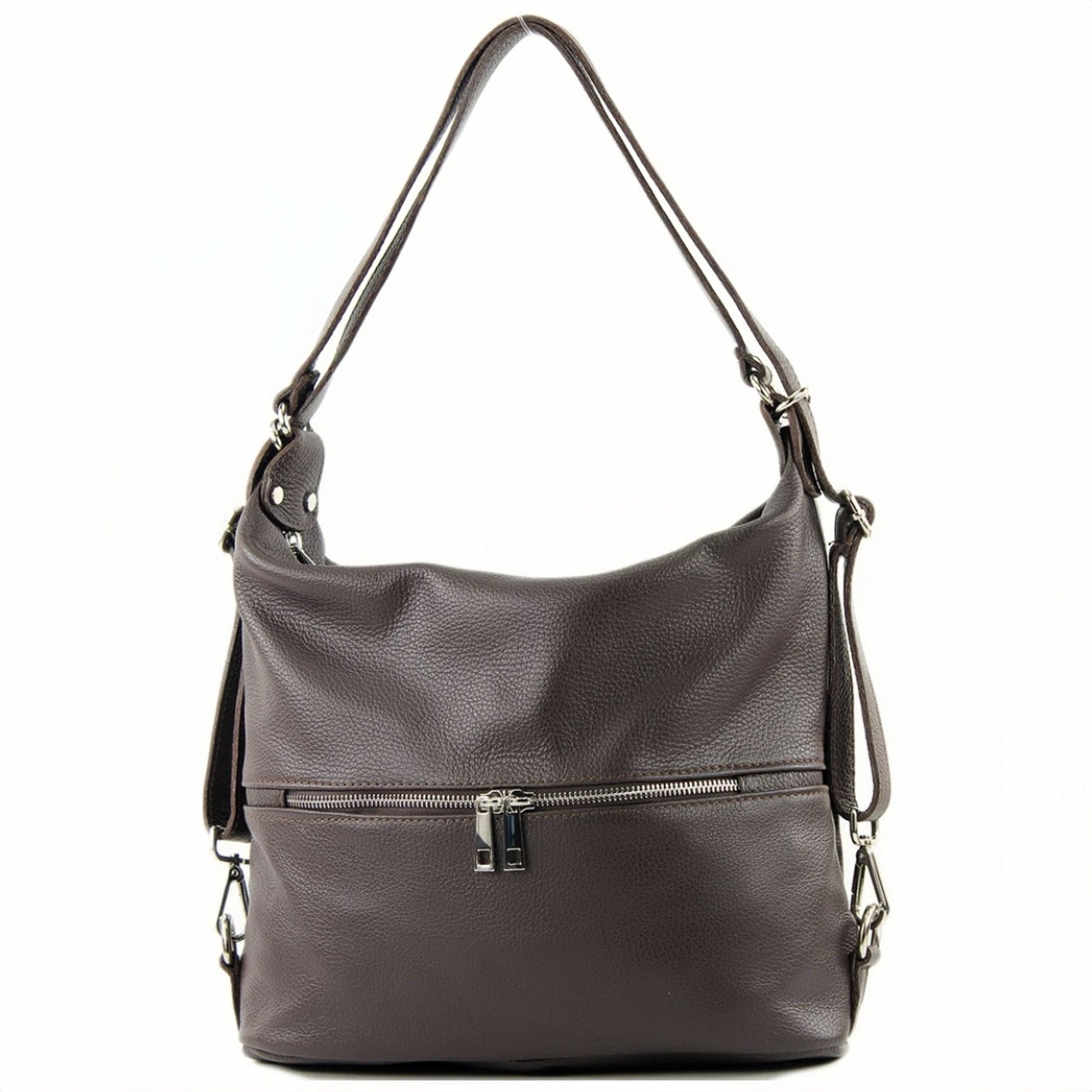 Modarno Borsa spalla da donna e borsa zaino 2 in 1 realizzato a mano, in vera pelle in Organizer borsa Modarno - Sesto Fiorentino, commercioVirtuoso.it