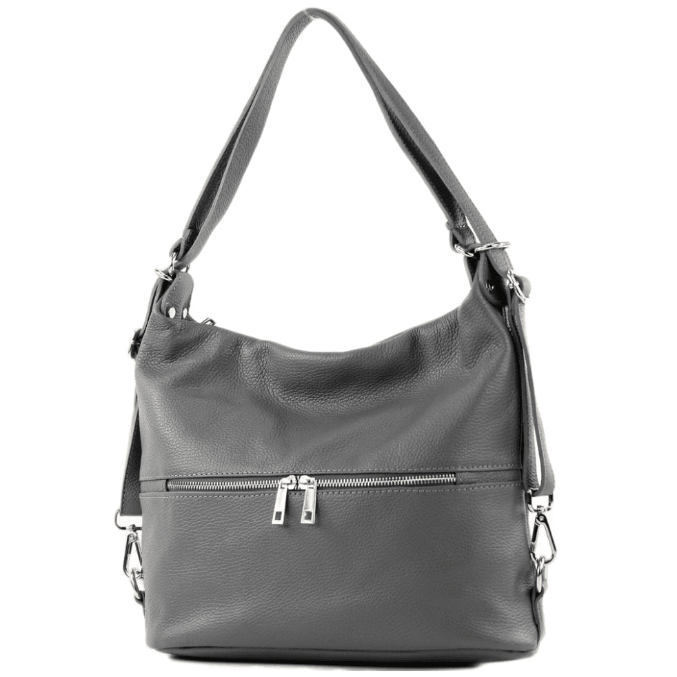 Modarno Borsa spalla da donna e borsa zaino 2 in 1 realizzato a mano, in vera pelle in Organizer borsa Modarno - Sesto Fiorentino, commercioVirtuoso.it