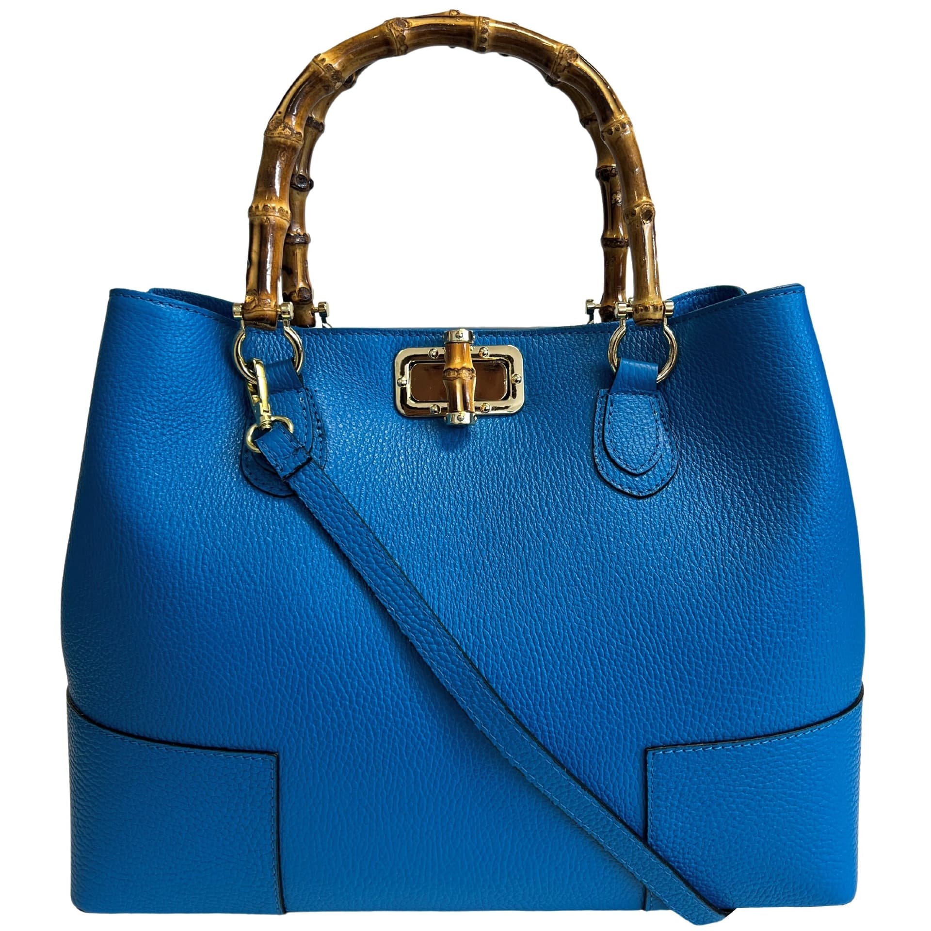 Modarno Borsa Donna in Vera Pelle con manico in vero bambù / Elegante e Minimal / Borsa di lusso Made in Italy in Organizer borsa Modarno - Sesto Fiorentino, commercioVirtuoso.it