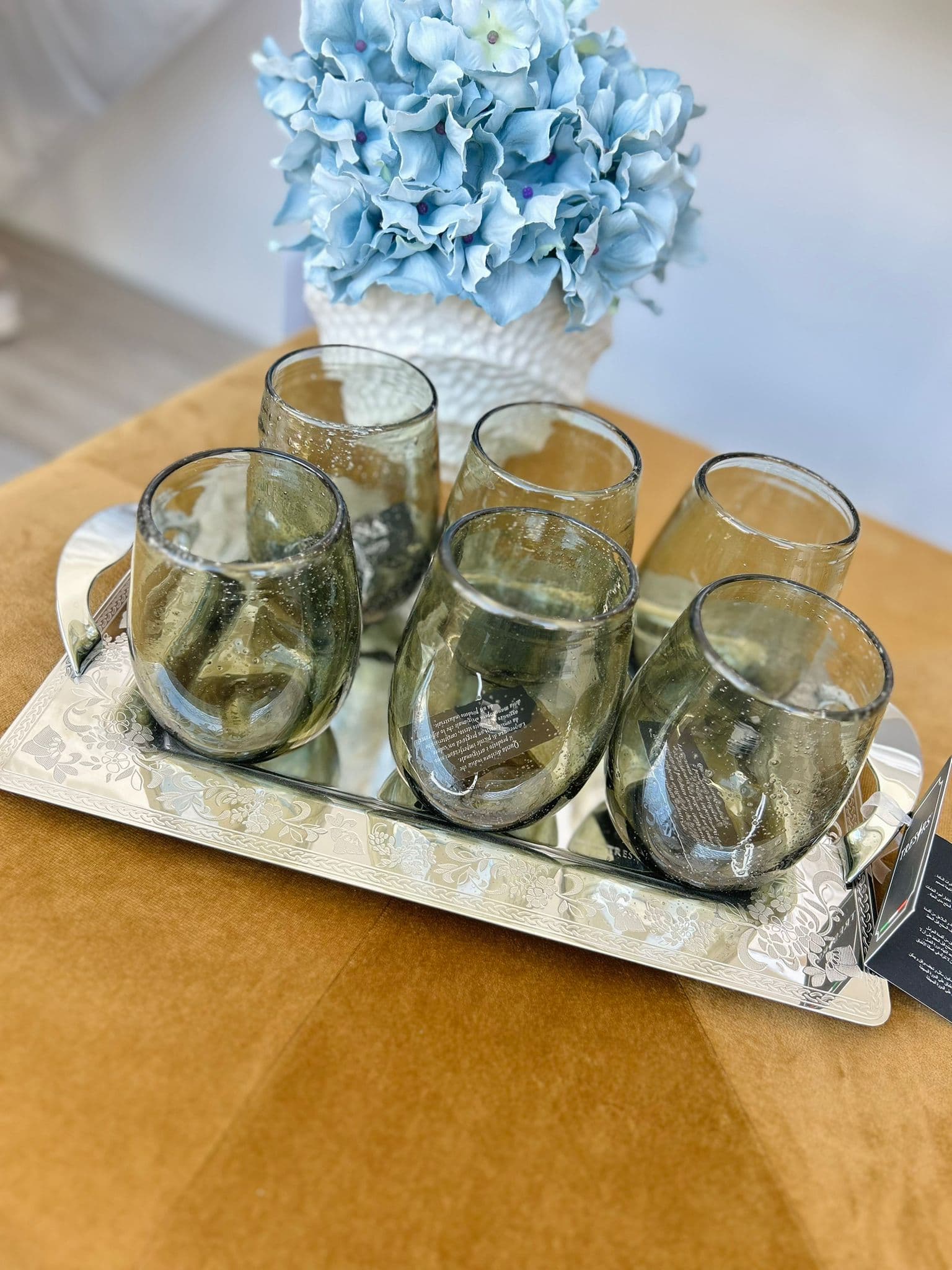 Set 6 Bicchieri Acqua Hanna Home in Vetro in Calici da acqua The King Luxury - San Marcellino, commercioVirtuoso.it
