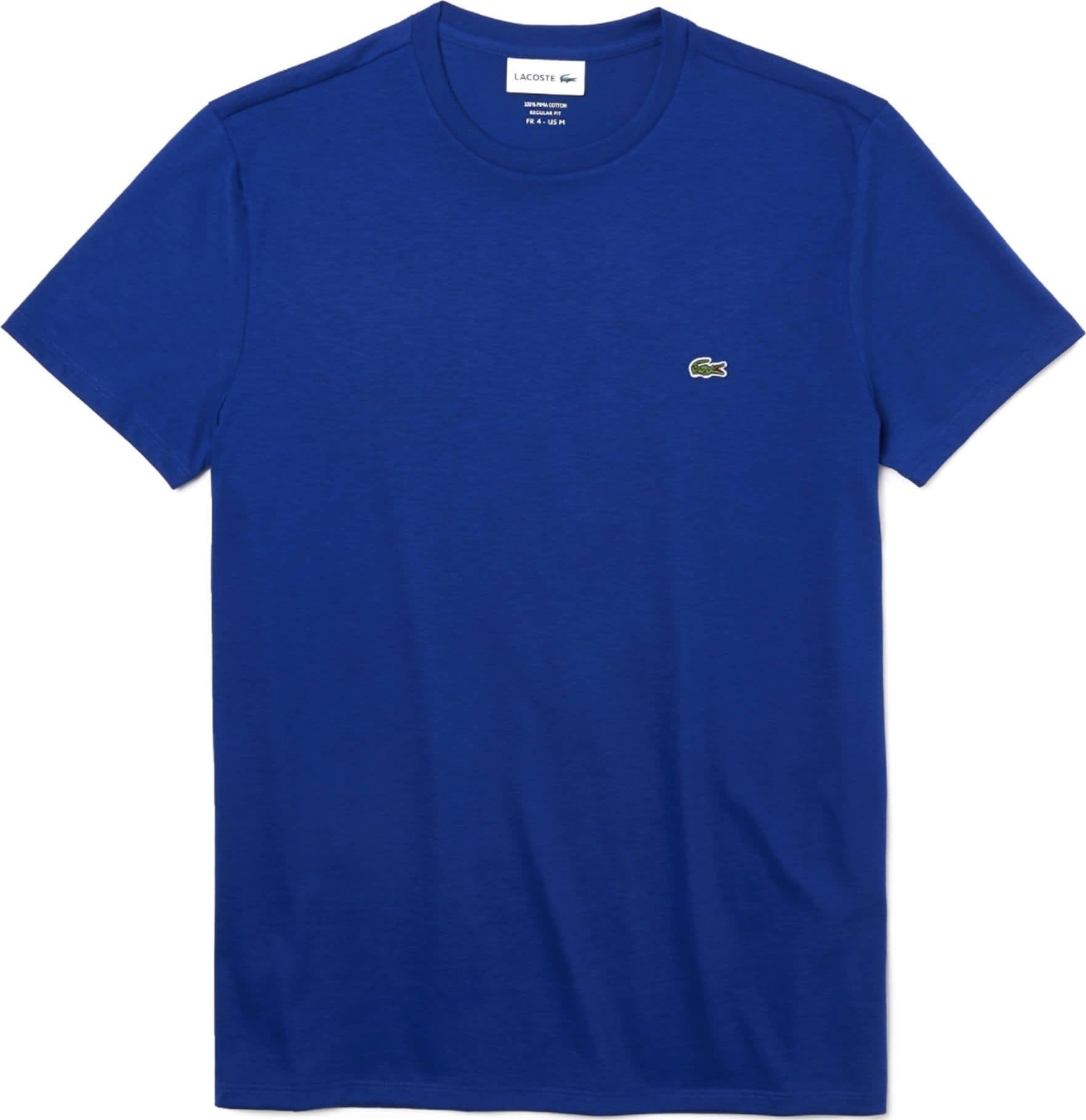 T-Shirt Uomo Lacoste Tinta Unita Con Logo T-Shirt Casual Maniche Corte Scollo Rotondo 100% Cotone in T-shirt Euforia - Bronte, commercioVirtuoso.it