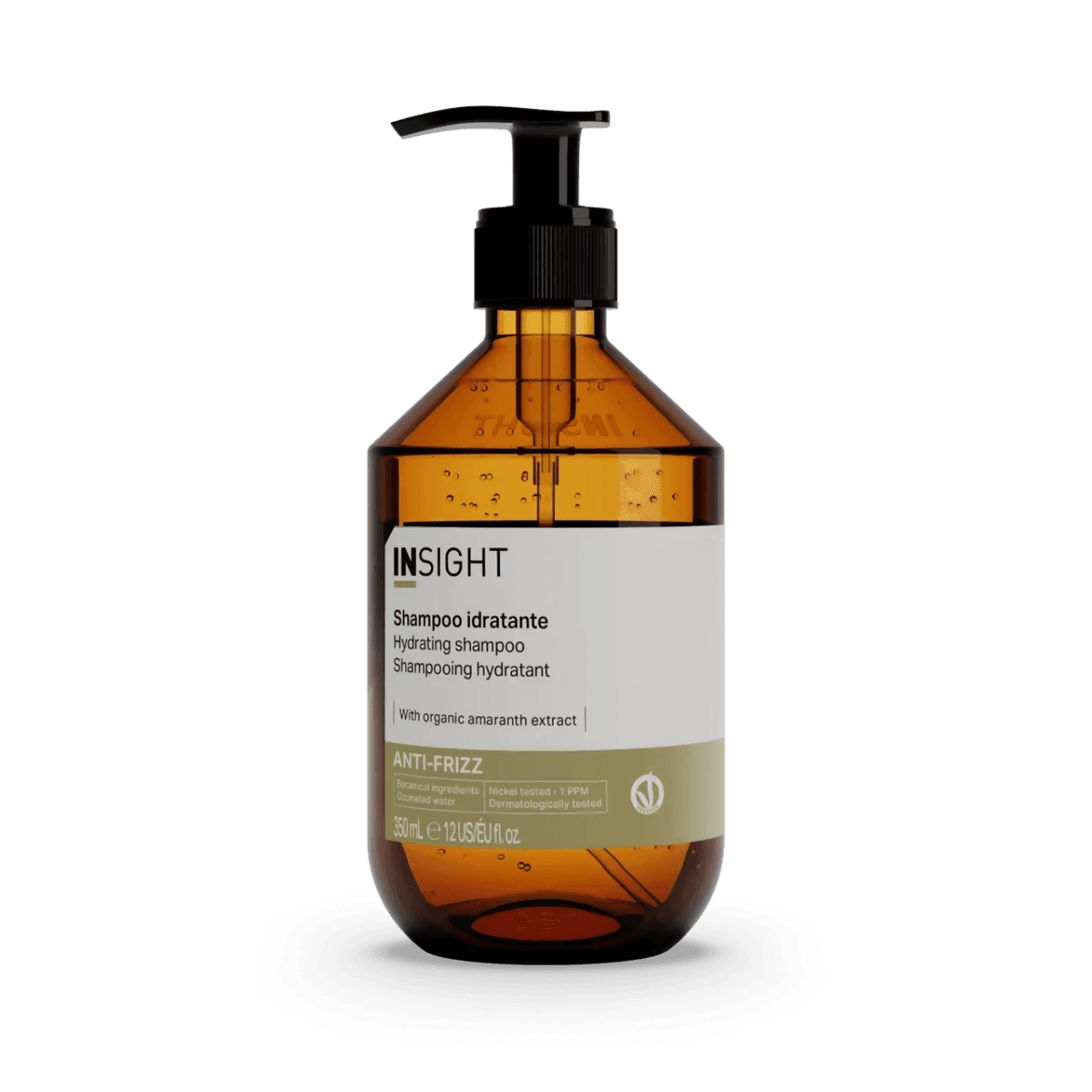 Insight anti-frizz shampoo idratante 350 ml, deterge e idrata i capelli crespi e indisciplinati