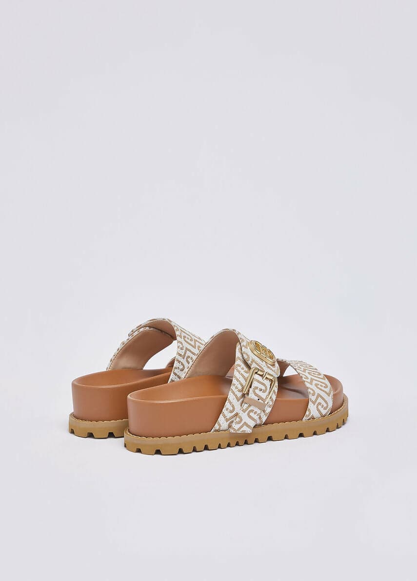 Liujo Donna Sandali con monogram all over in Ciabatte moda Cantali Calzature - Randazzo, commercioVirtuoso.it