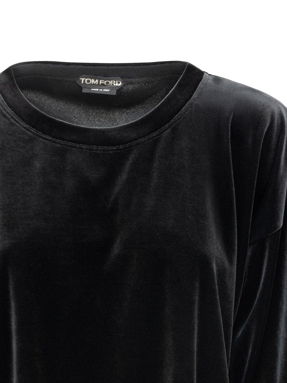 Tom Ford Maglia in Velluto Nera Manica Lunga da donna in T-shirt Drestige - Casamassima, commercioVirtuoso.it