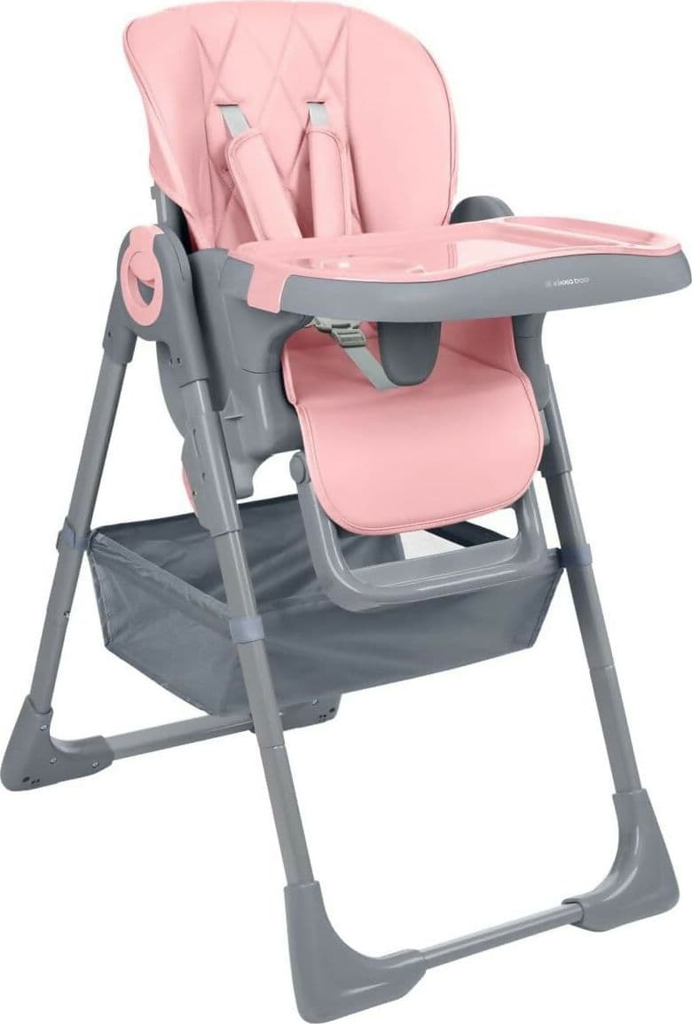 KIKKABOO Seggiolone COMFY+ , regolabile in altezza, con cinture, doppio vassoio, pieghevole, chiusura compatta, comodo, colore PINK, rosa in Seggioloni Sanitaria Gioia del Bimbo - Villa San Giovanni, commercioVirtuoso.it