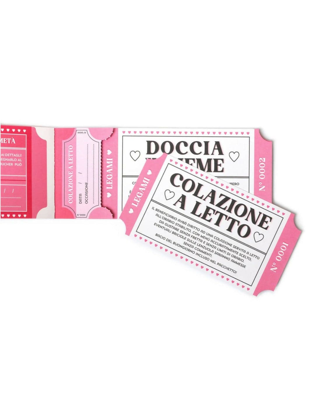 Blocco 24 Voucher Romantici Legami in Bilance Cartoleria Deja Vu - Crotone, commercioVirtuoso.it