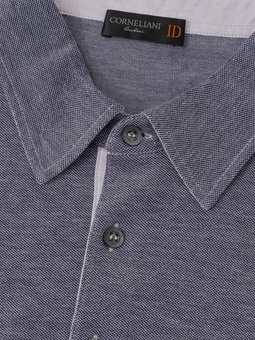 Corneliani Polo Blu a maniche lunghe da uomo in Polo Drestige - Casamassima, commercioVirtuoso.it