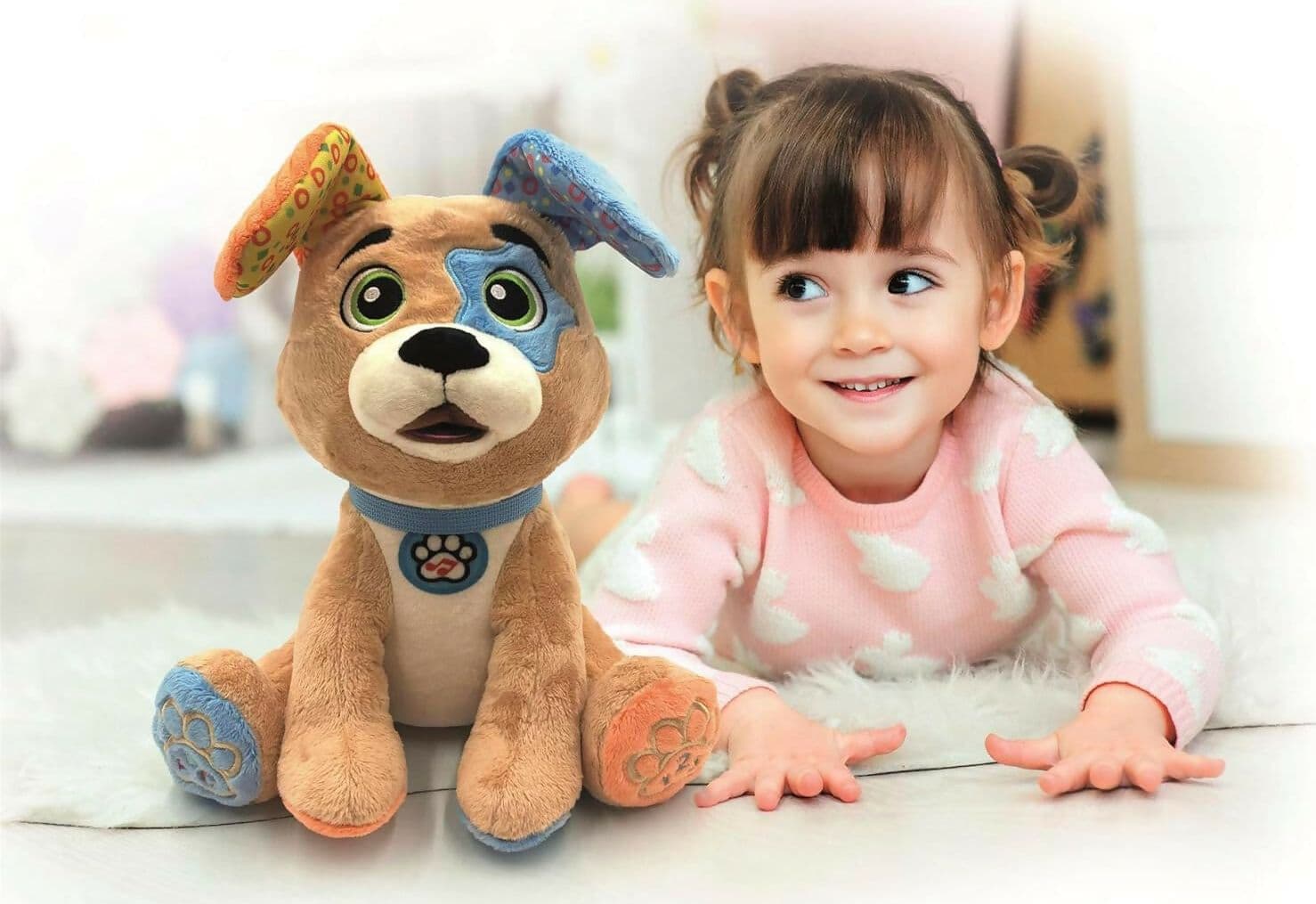 CLEMENTONI - Clementoni Baby - Timmy Parla Gioca Canta - Peluche Interattivo Parlante in Italiano per Bambini di 12+ Mesi, Stimola lo Sviluppo Sensoriale e Cognitivo, Lingua Italiana, 17583 in Giochi musicali Sanitaria Gioia del Bimbo - Villa San Giovanni, commercioVirtuoso.it
