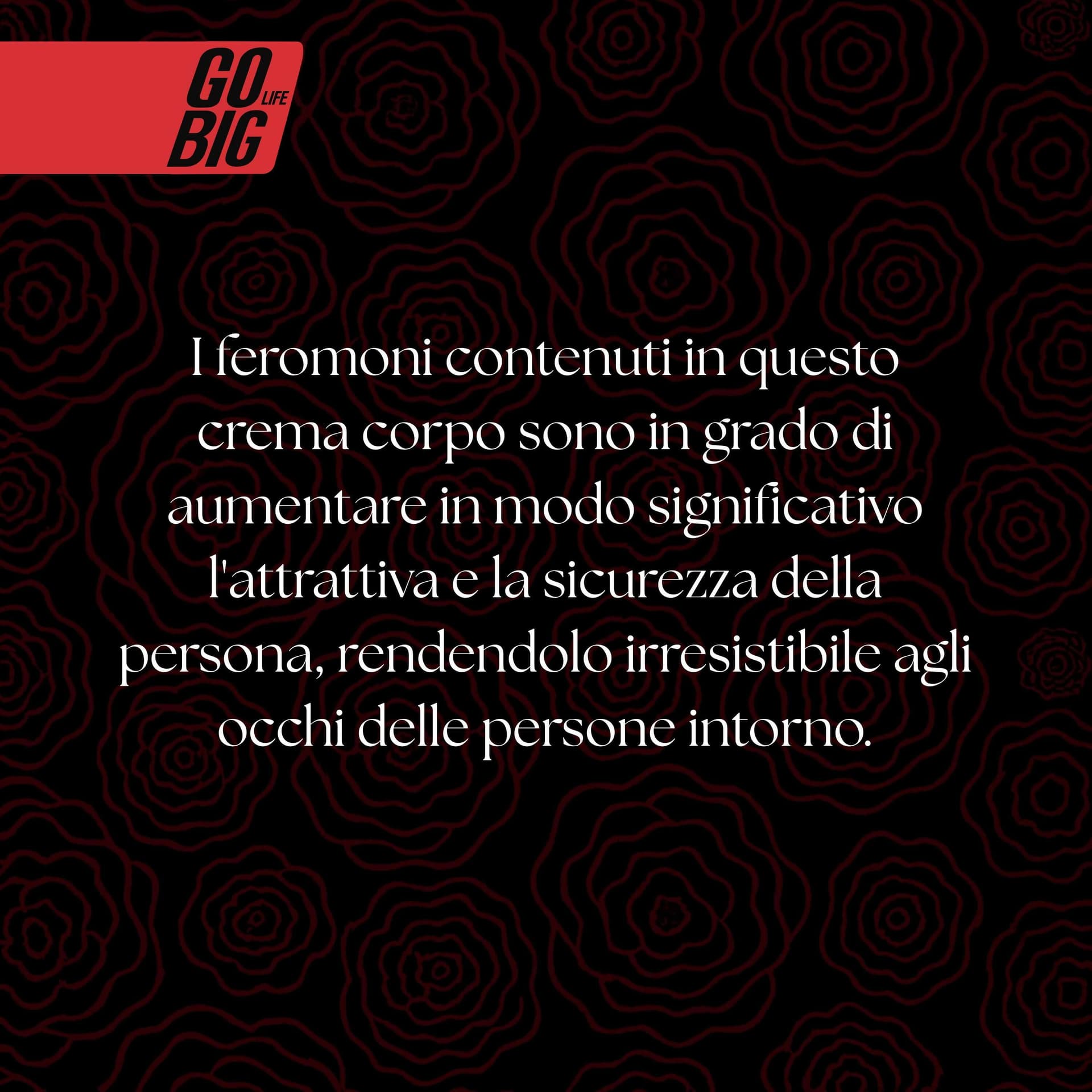 Gobig life crema corpo ai feromoni con vitamina e e lectina - idratazione profonda, aumento dell'attrattiva e sicurezza - formula con ingredienti naturali - profumo seduce e attrae in Afrodisiaci BasketGuru Italia - Palermo, commercioVirtuoso.it