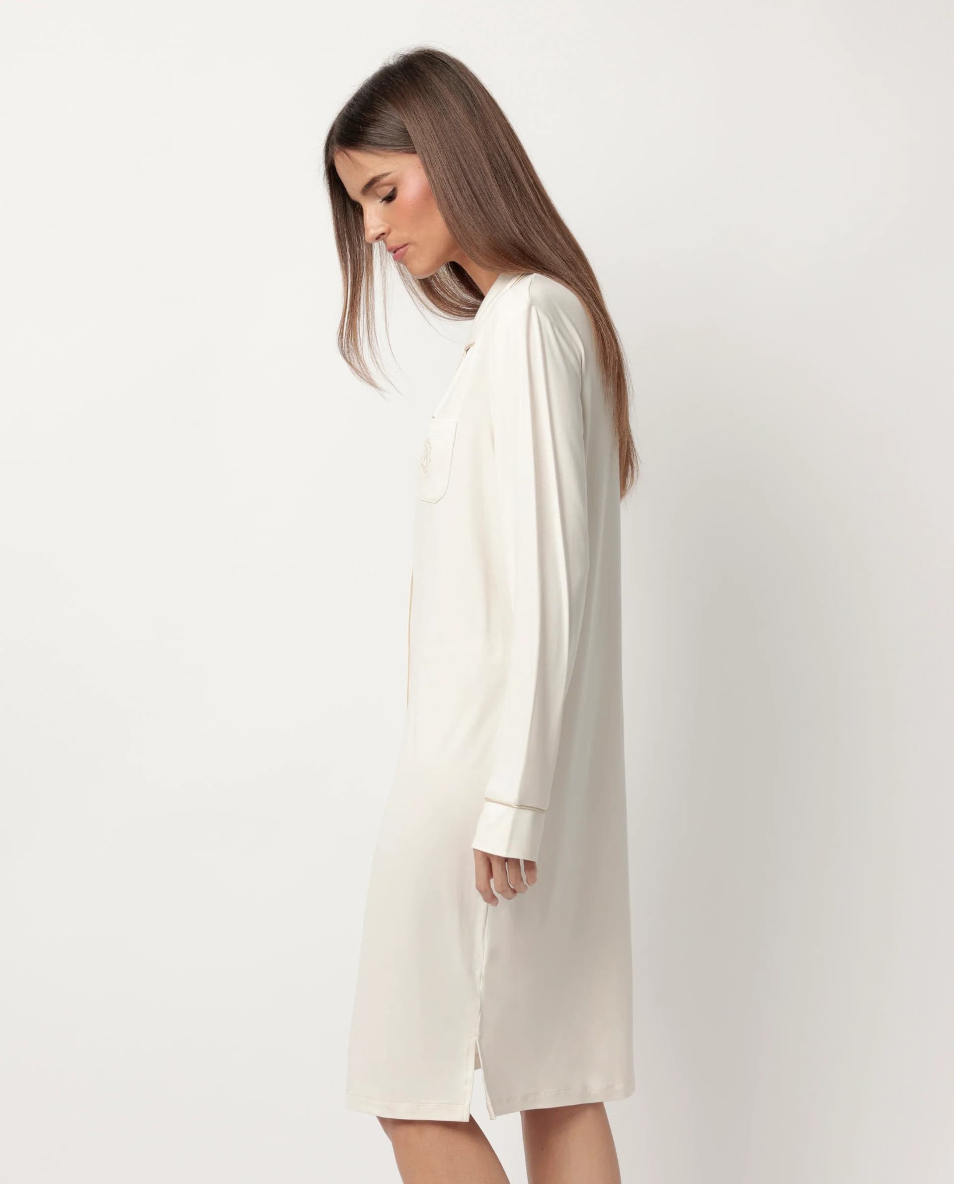 Camicia da Notte Donna Admas Classic – Invernale, Aperta, in Caldo Cotone in Camicie da notte The King Luxury - San Marcellino, commercioVirtuoso.it