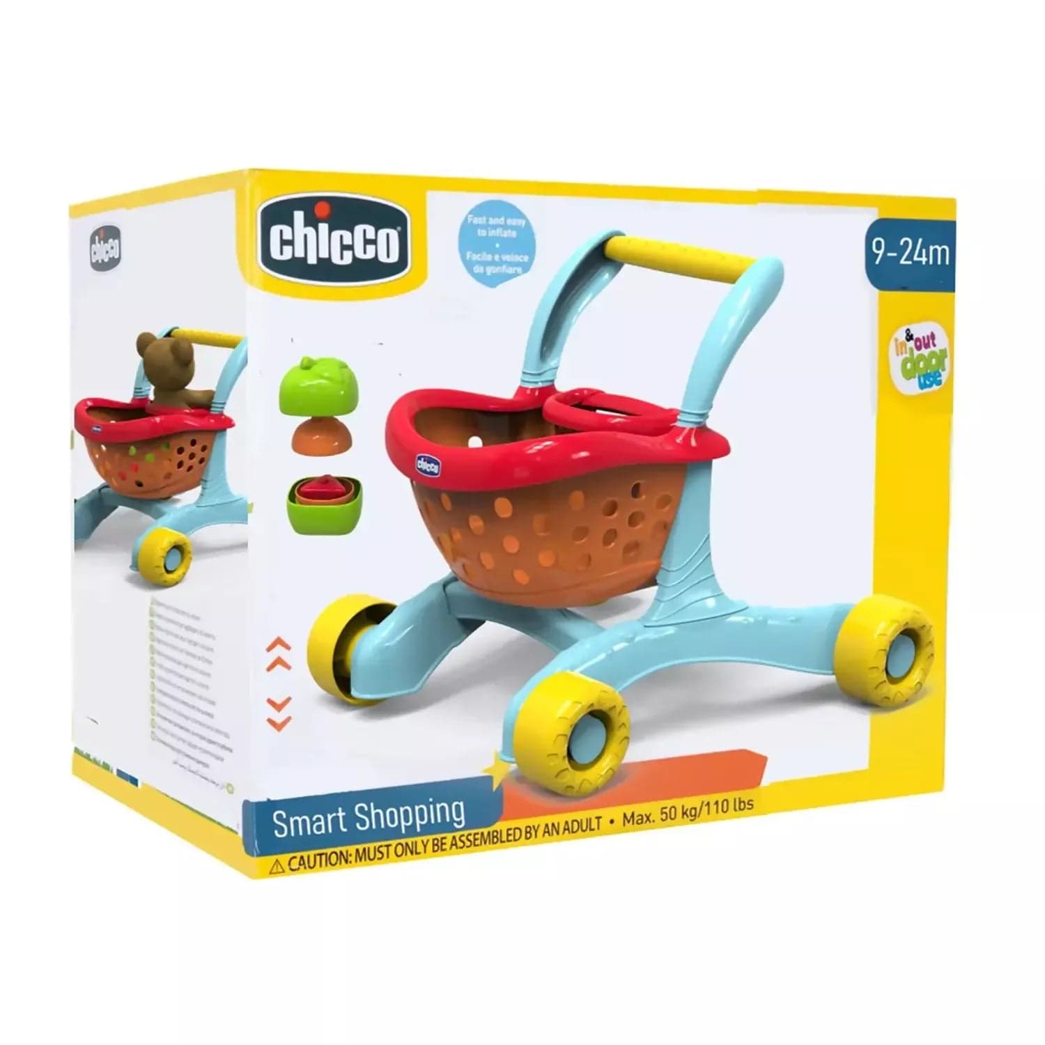 CHICCO Smart Shopping 2in1 Carrello Primi Passi con Accessori in Giochi elettronici Sanitaria Gioia del Bimbo - Villa San Giovanni, commercioVirtuoso.it