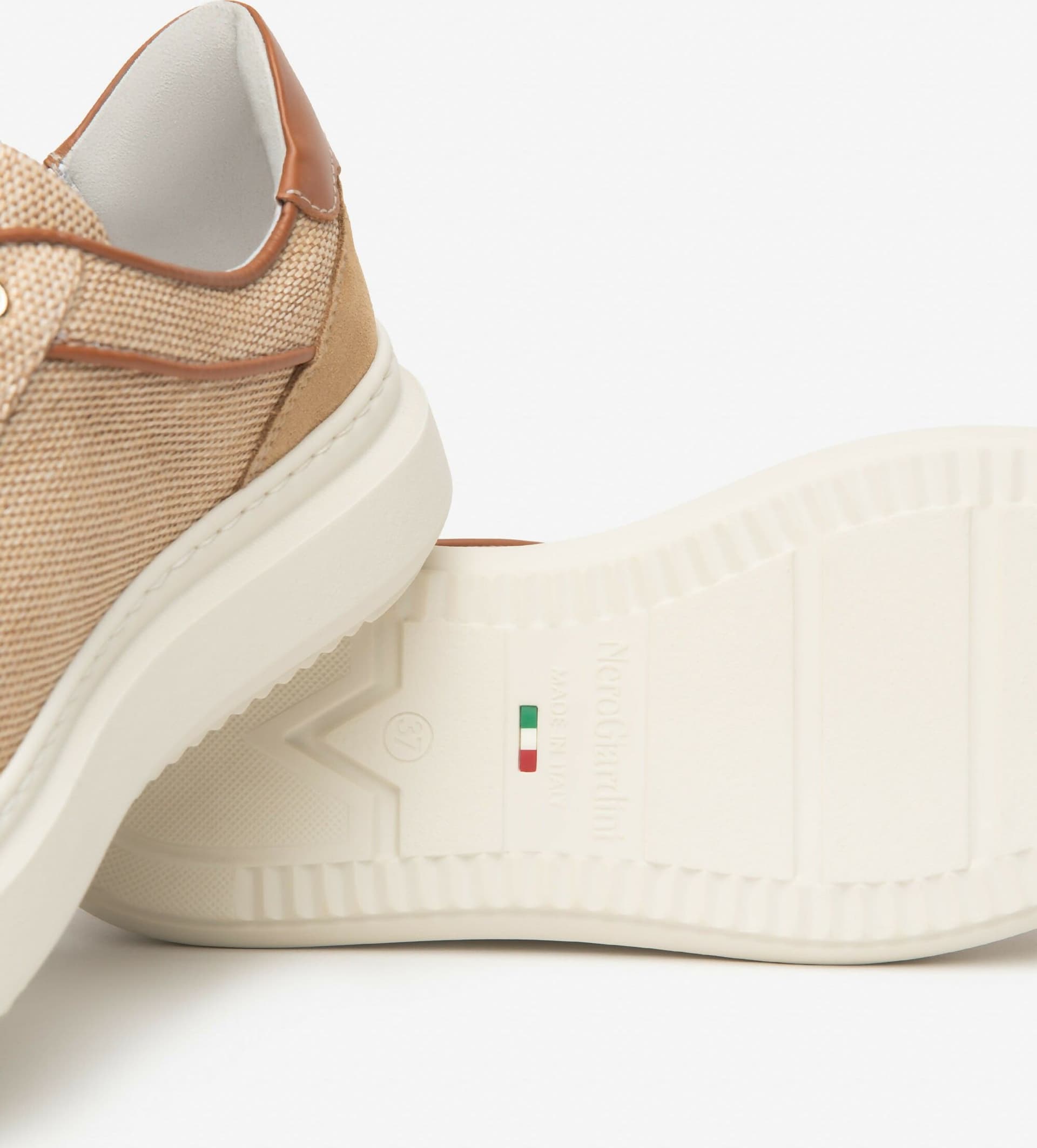 NeroGiardini Donna Sneakers in Tessuto e Pelle in Sneaker casual Cantali Calzature - Randazzo, commercioVirtuoso.it