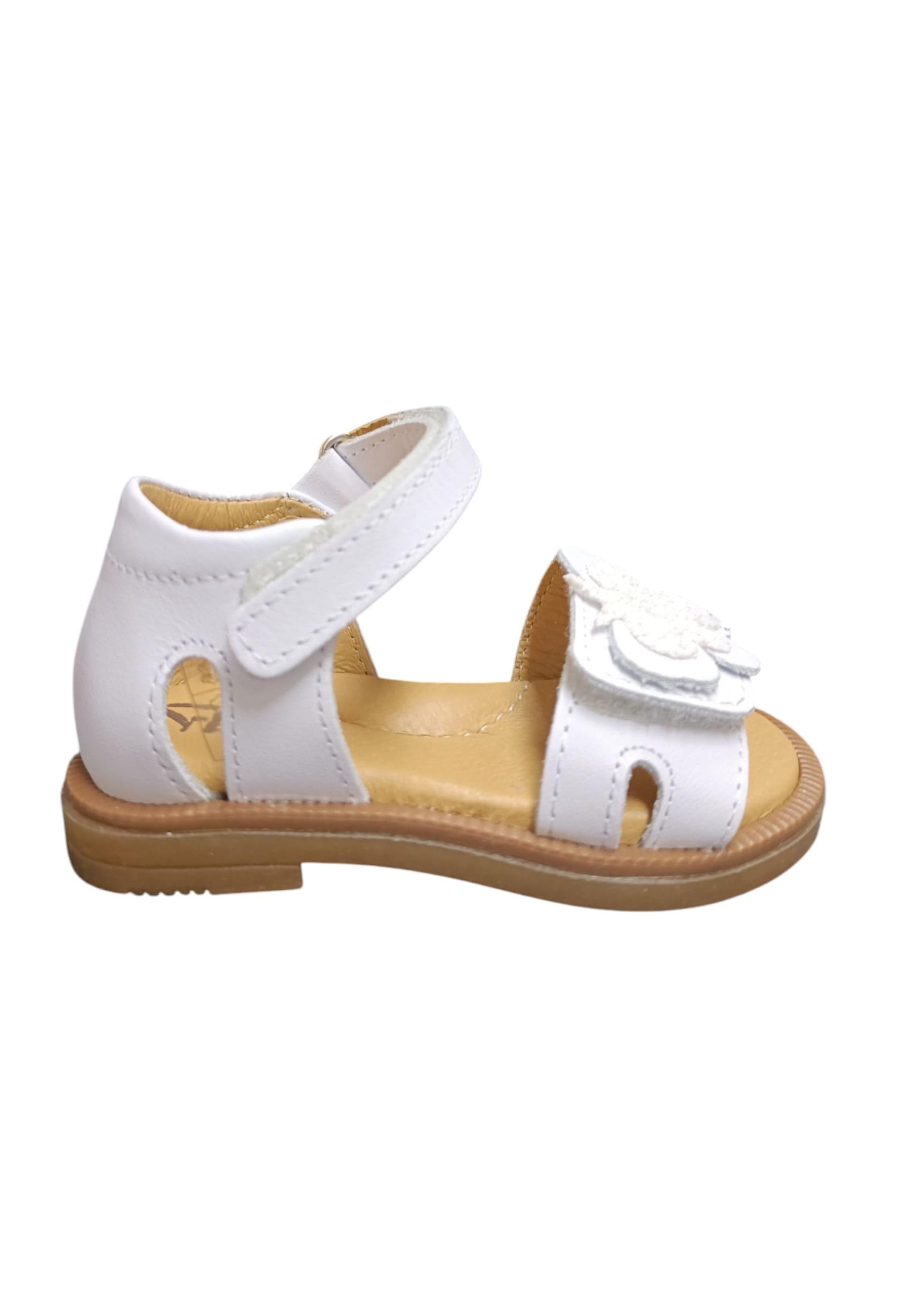 Scarpe sandalo tallonato Bambine platis open classic  bianco velcro - 6