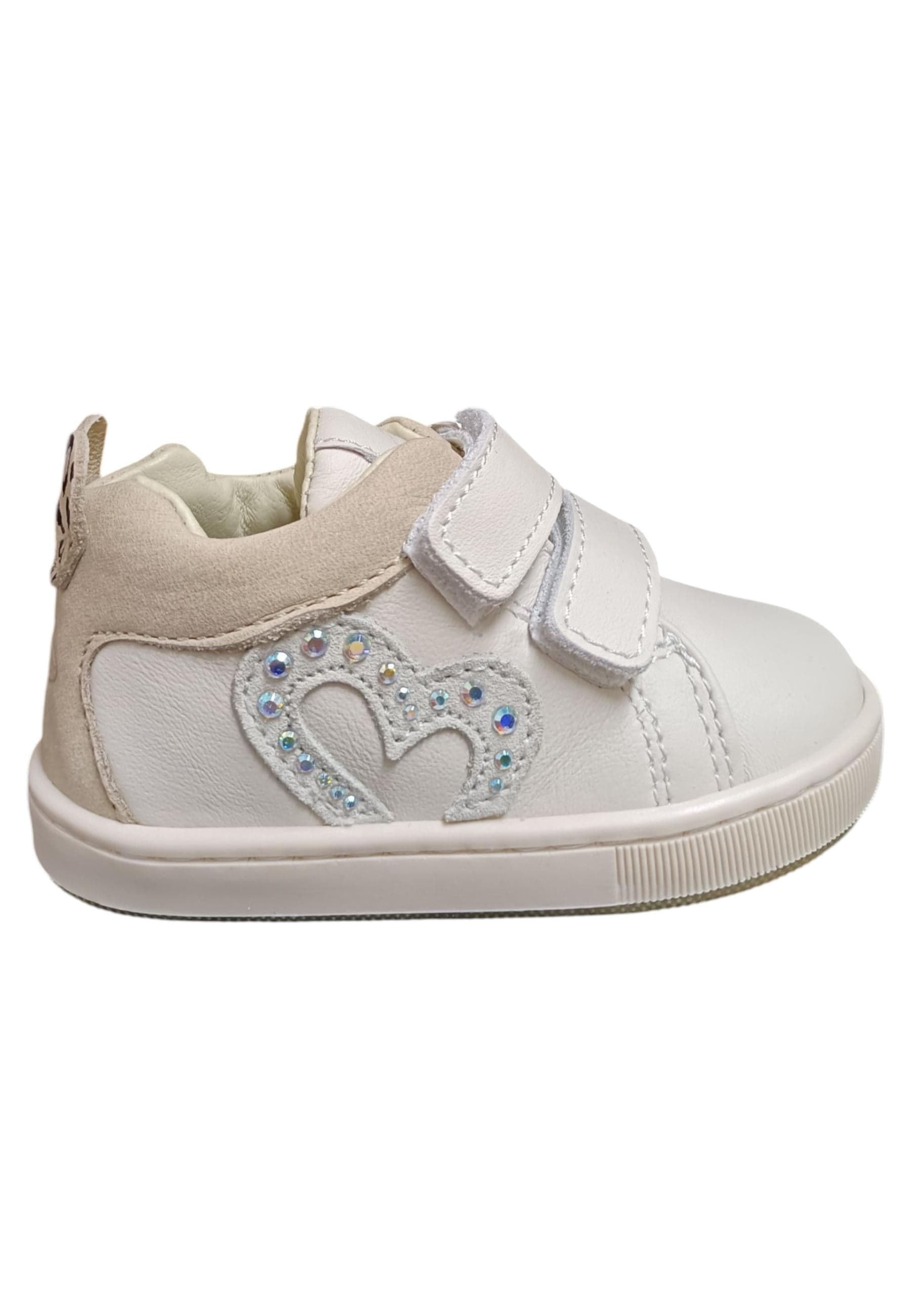 Scarpe sneakers Bambine balducci cita beige velcro - 6