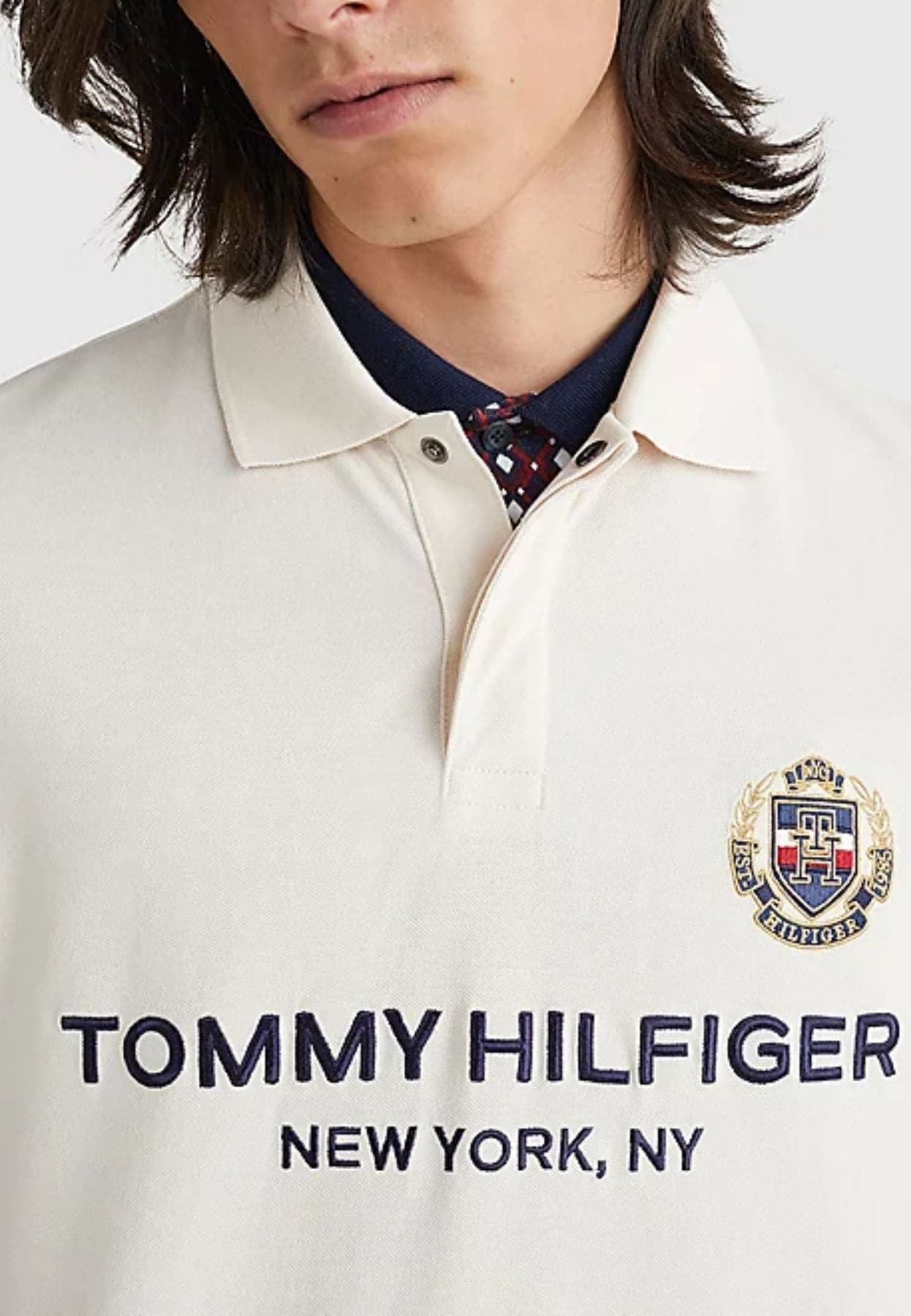 Tommy Hilfiger POLO ICON CREST CHEST LOGO SLIM POLO da uomo in Polo Drestige - Casamassima, commercioVirtuoso.it