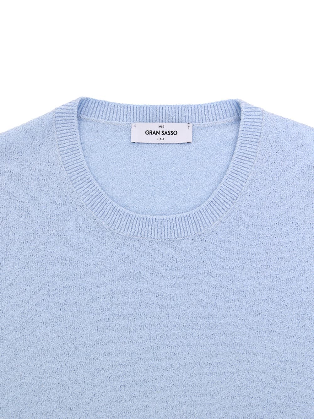 Gran Sasso Maglia Mezza Manica Effetto Knitwear in Azzurro da uomo in Maglioni Drestige - Casamassima, commercioVirtuoso.it