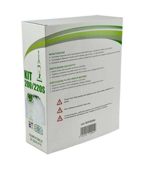 Kit risparmio 6 sacchetti 6 profumatori 1 filtro griglia motore compatibile per folletto vk200 vk220s in Autocategorizzazione Elettromatica.eu - Amantea, commercioVirtuoso.it