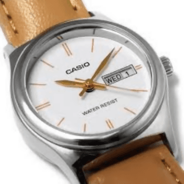 Orologio Casio da donna, LTP-V006L-7B2, movimento al quarzo con segna data e giorno della settimana, cinturino in pelle in Orologi da polso Loweconomy - Marineo, commercioVirtuoso.it
