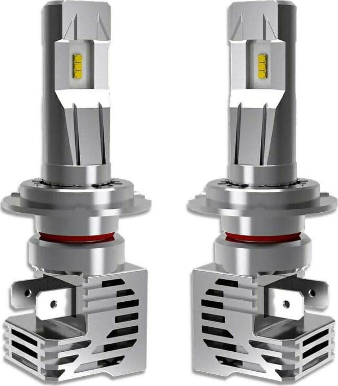 Coppia lampade kit led zes m3 per auto moto camion h7 bianco 6500k 120w 12-24v ip65 ventola di raffreddamento in Luci diurne Solgeny - Besate, commercioVirtuoso.it