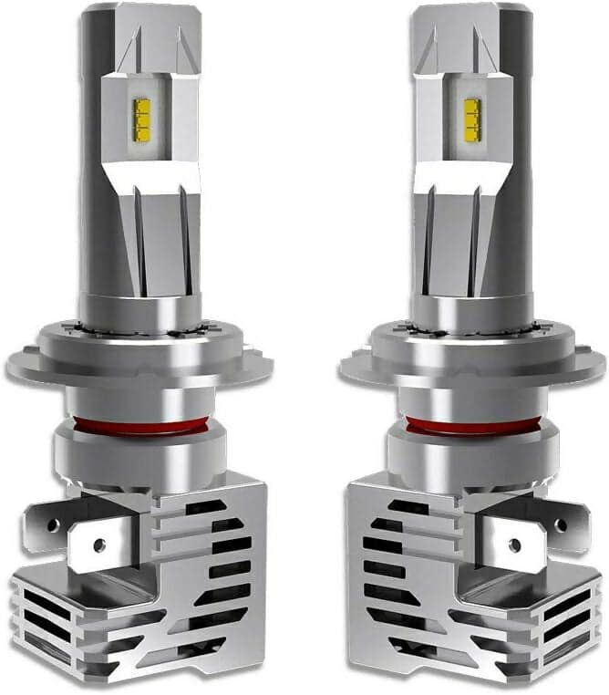 Coppia lampade kit led zes m3 per auto moto camion h7 bianco 6500k 120w 12-24v ip65 ventola di raffreddamento in Luci diurne Solgeny - Besate, commercioVirtuoso.it