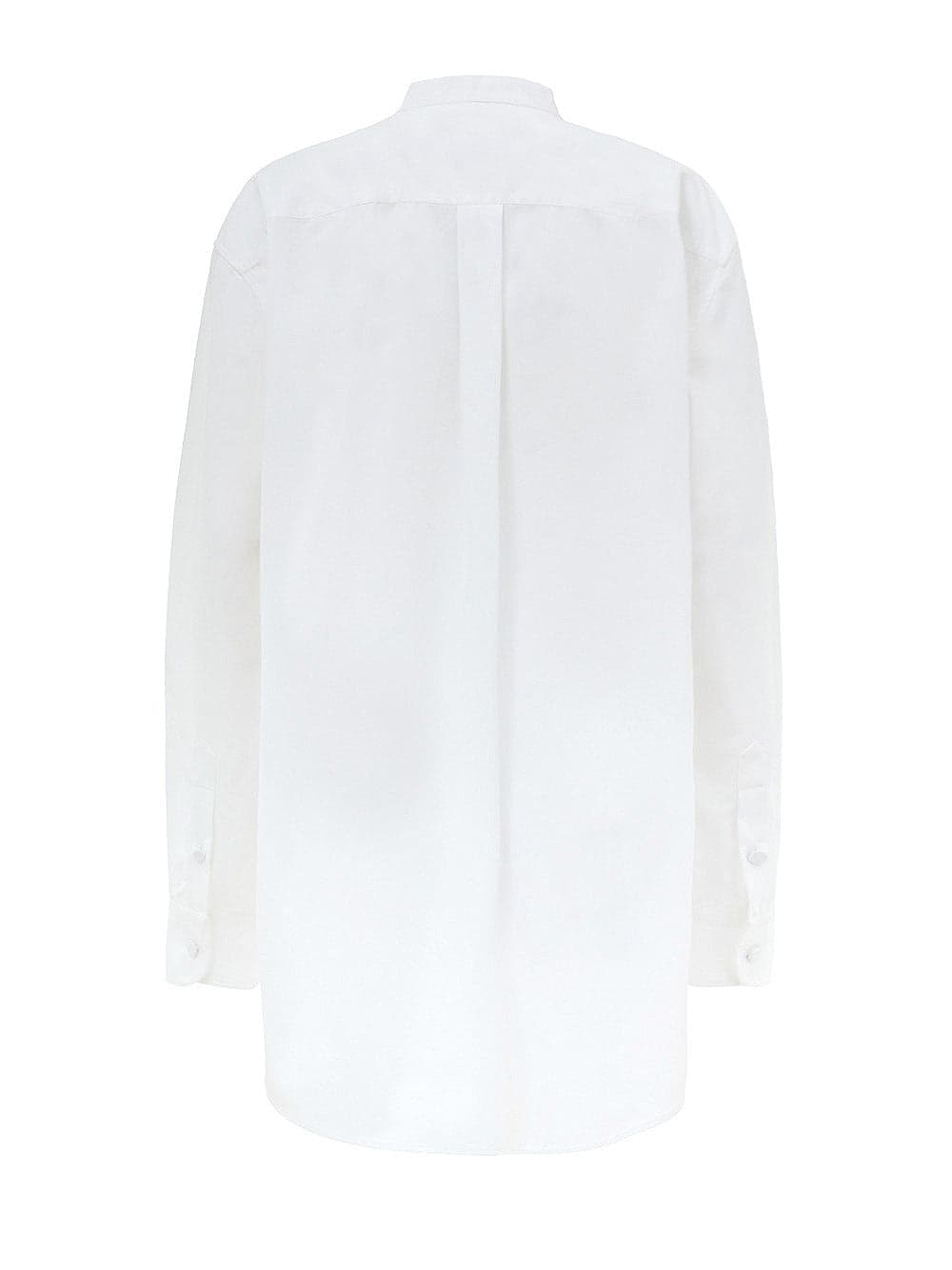 Gucci Blusa in Popeline di Cotone Bianco con Decorazioni in Cristalli da donna in Bluse e camicie Drestige - Casamassima, commercioVirtuoso.it