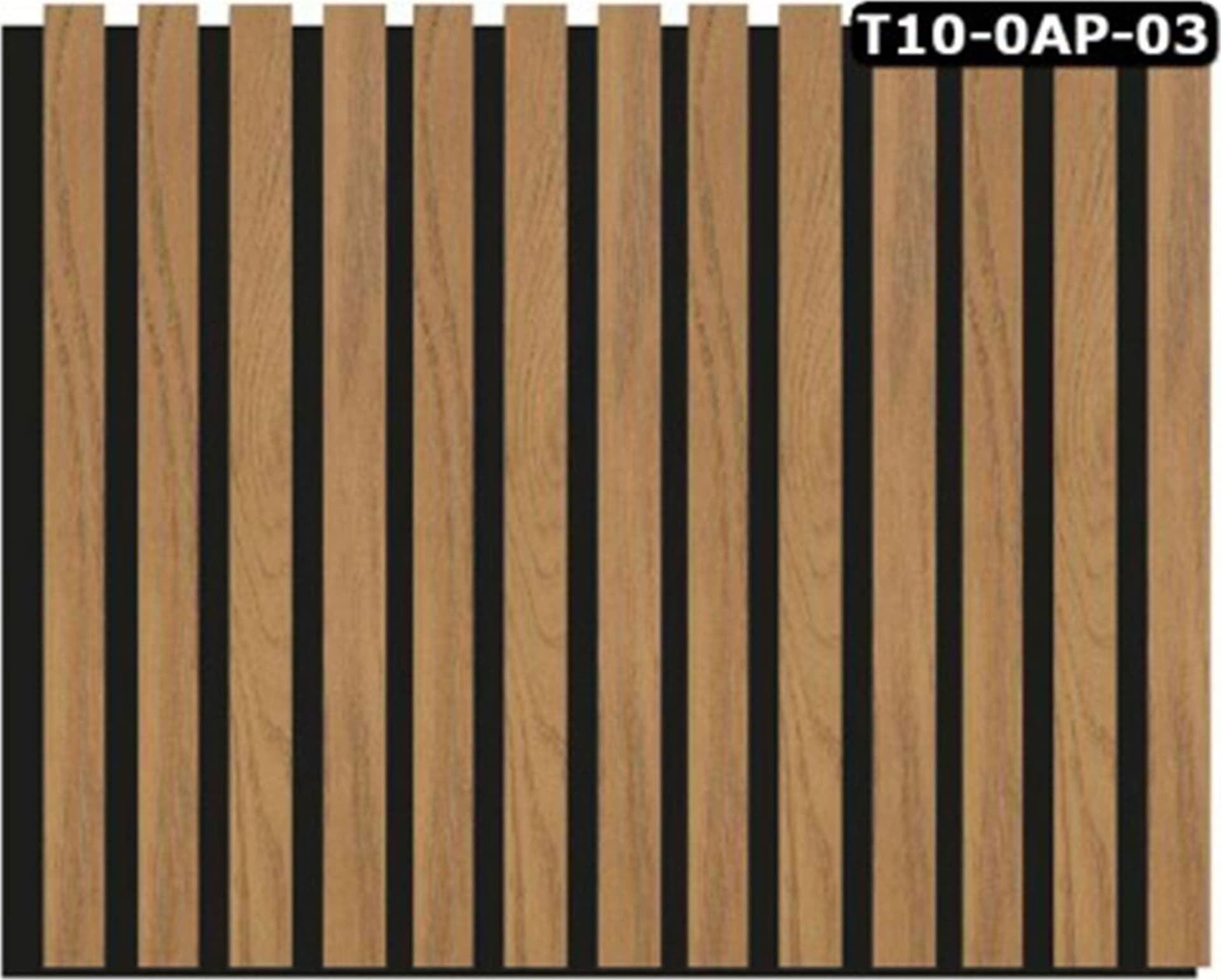 Pannello ACUSTICO Euroacustic Flex (1,65mq) a Lamelli in FIBRA DI LEGNO + feltro mis. 9x600x2750mm varie Texture - 24