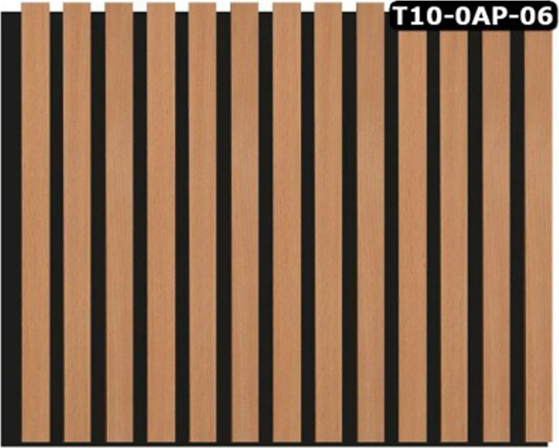 Pannello ACUSTICO Euroacustic Flex (1,65mq) a Lamelli in FIBRA DI LEGNO + feltro mis. 9x600x2750mm varie Texture - 25