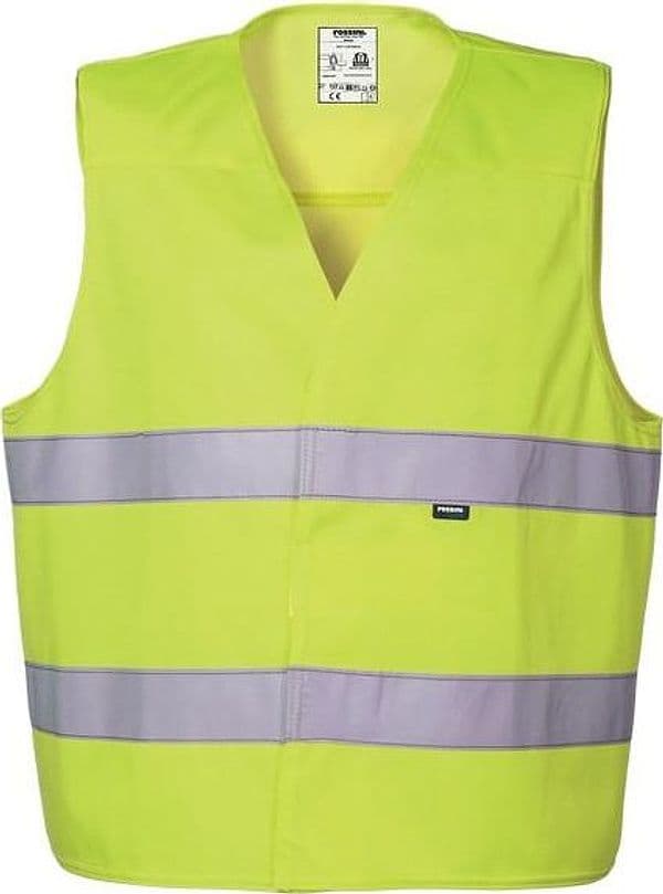 Gilet Basic Hi-Vis Giallo Gilet da Lavoro Alta Visibilità da Cantiere Asfaltatore Lavori Stradali in Giacche e gilet alta visibilità Dresswork - Como, commercioVirtuoso.it