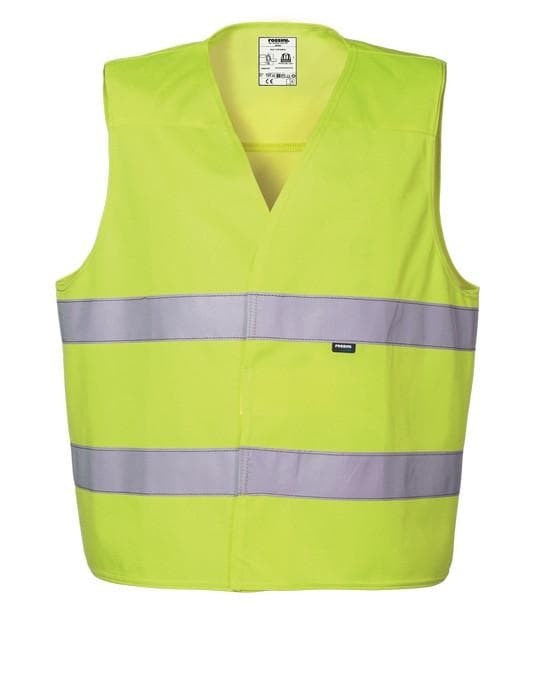 Gilet Basic Hi-Vis Giallo Gilet da Lavoro Alta Visibilità da Cantiere Asfaltatore Lavori Stradali in Giacche e gilet alta visibilità Dresswork - Como, commercioVirtuoso.it