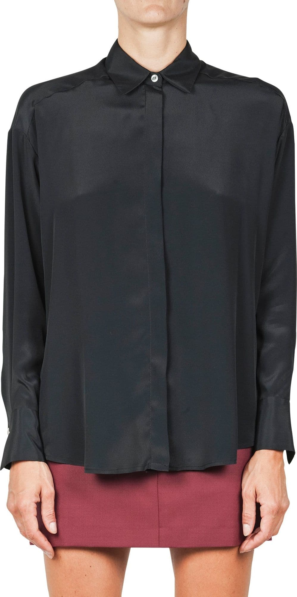 OTTOD'AME Ottod'ame - Camicia - 461135 - Nero da donna in Bluse e camicie Drestige - Casamassima, commercioVirtuoso.it
