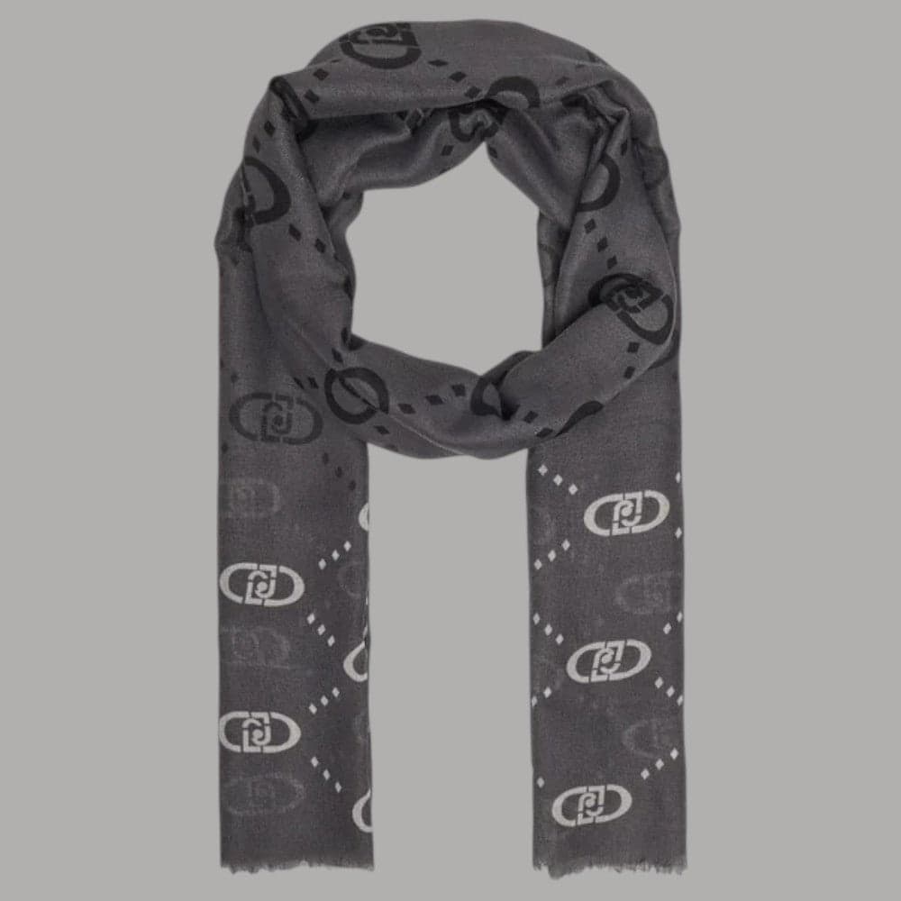 Liu Jo stola con logo 70x180 nero degrade 2F5080T0300 in Sciarpe Prodotti di Classe - Nocera Superiore, commercioVirtuoso.it