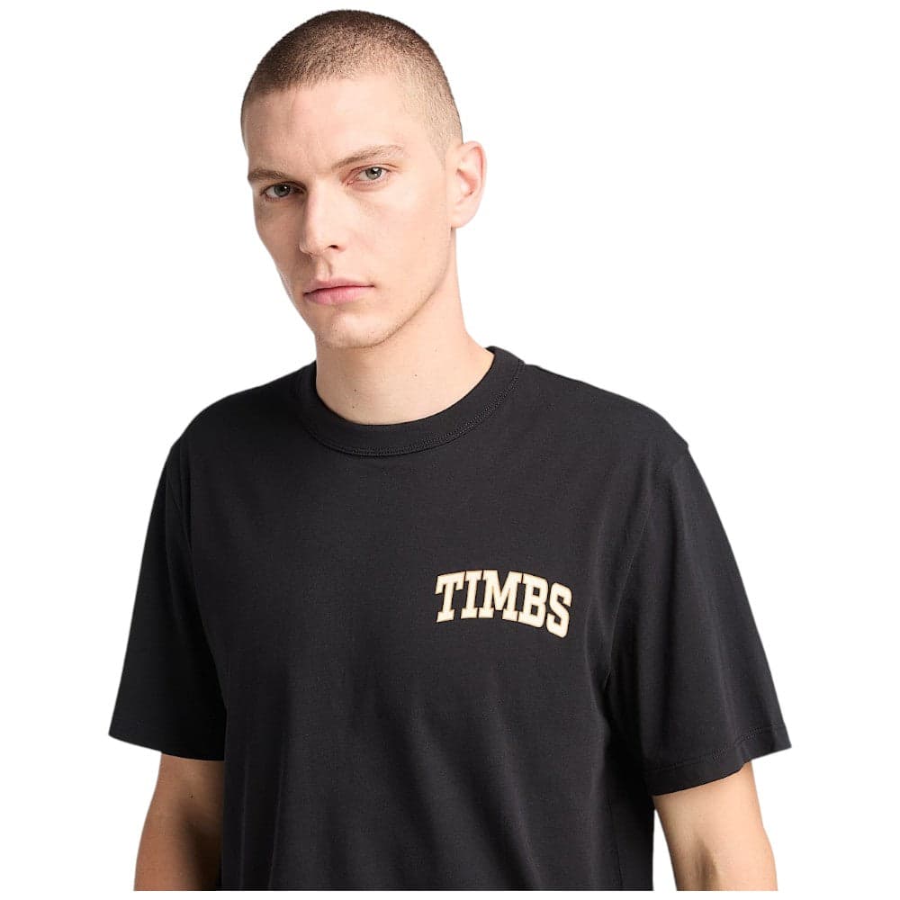 Timberland t-shirt nera logo grafico Timberland TB0A6GP3001 T-shirt Timberland