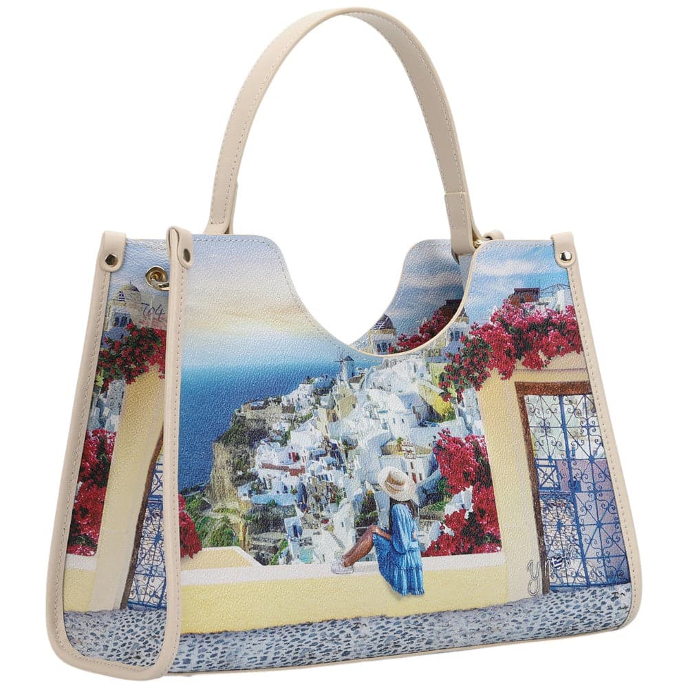 YNot beauty tote bag small stampa Greek Summer YES704S5 Borse YNot