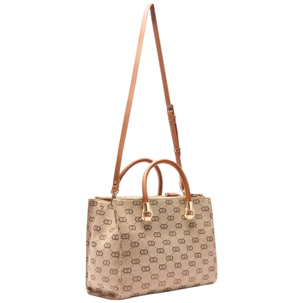 Liu Jo borsa a mano contracolla satchel beige linea Manhattan AA5008T3846 Borse Liu Jo