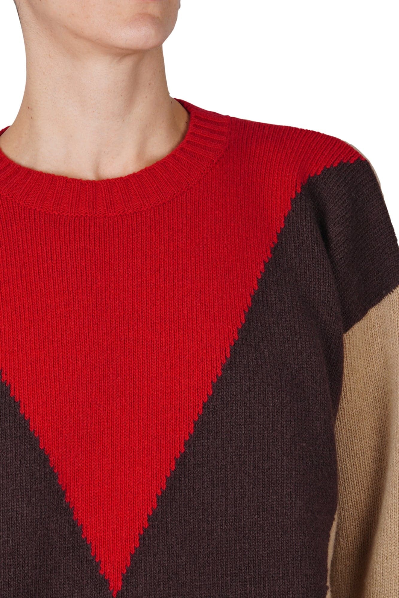 JUCCA Jucca - Maglia - 460843 - Bordeaux/Marrone da donna in Maglioni Drestige - Casamassima, commercioVirtuoso.it