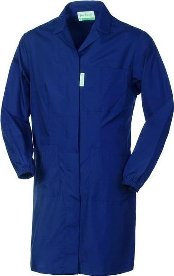 Vestaglia Donna Polibrembo Blu Camice da Lavoro Laboratorio Sartoria Facile Stiro