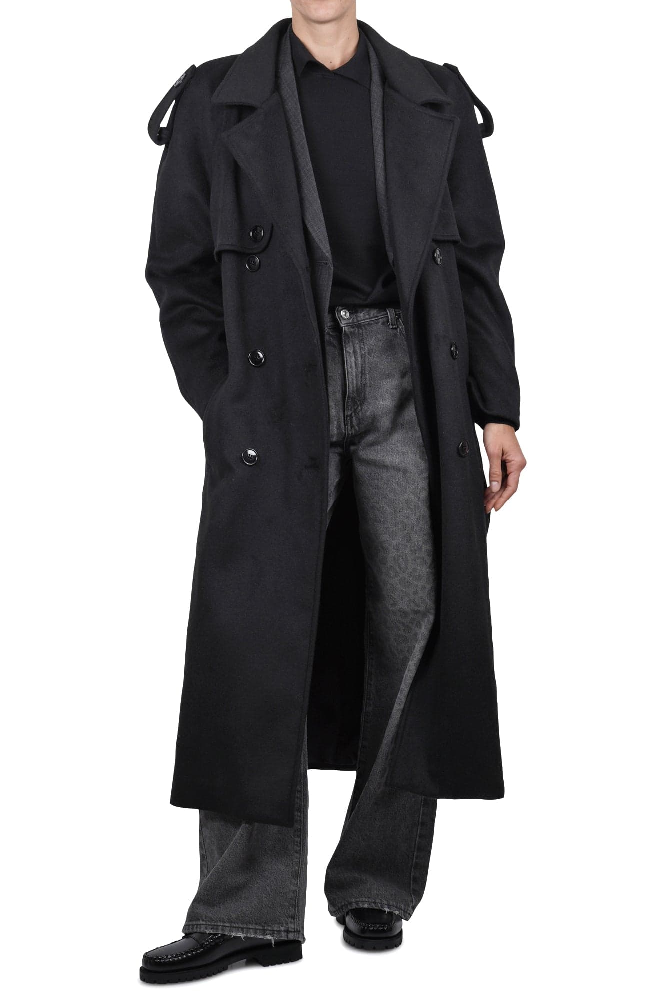 LA FEMME BLANCHE La Femme Blanche - Trench - 461448 - Nero da donna in Cappotti Drestige - Casamassima, commercioVirtuoso.it