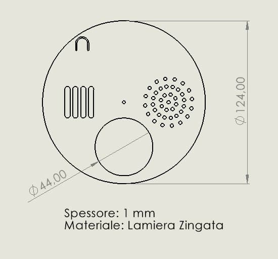 Disco 4 posizioni per apicoltori in acciaio zincato da inserire nelle arnie.