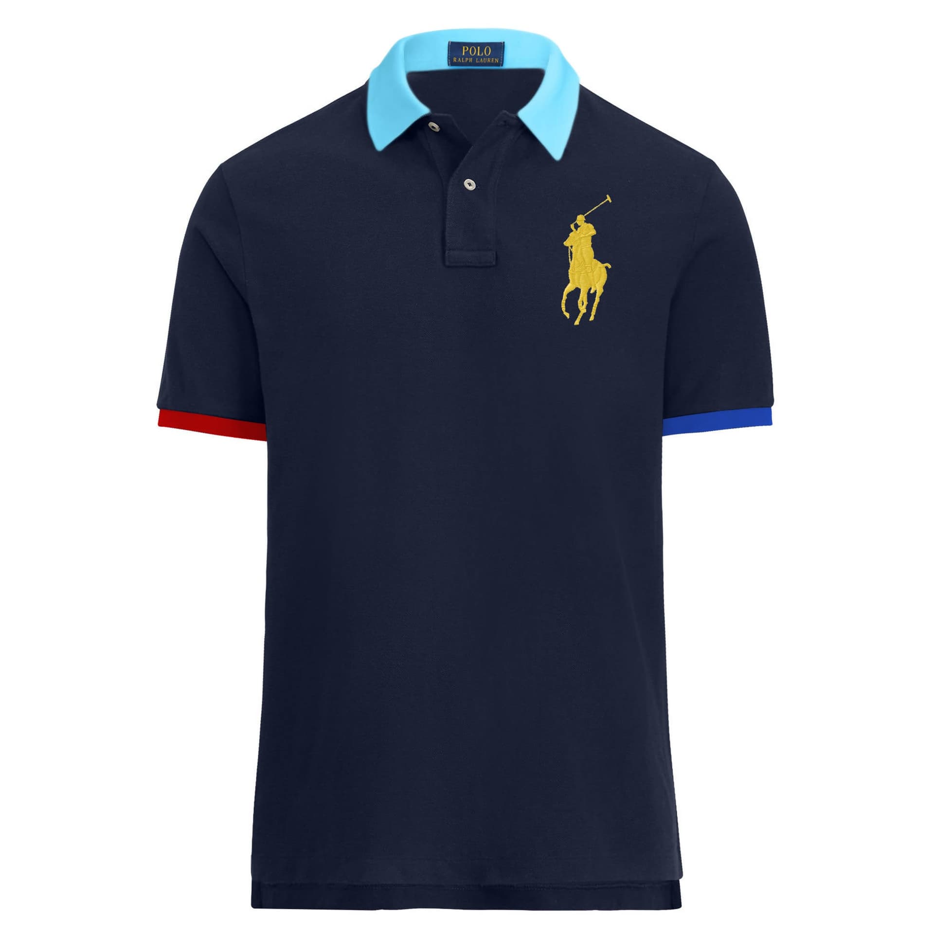 Ralph Lauren Polo Uomo Multi Colore Polo Colorata Custom Slim-Fit Mezze Maniche Maglia Polo Con Colletto Big Pony in Polo Euforia - Bronte, commercioVirtuoso.it