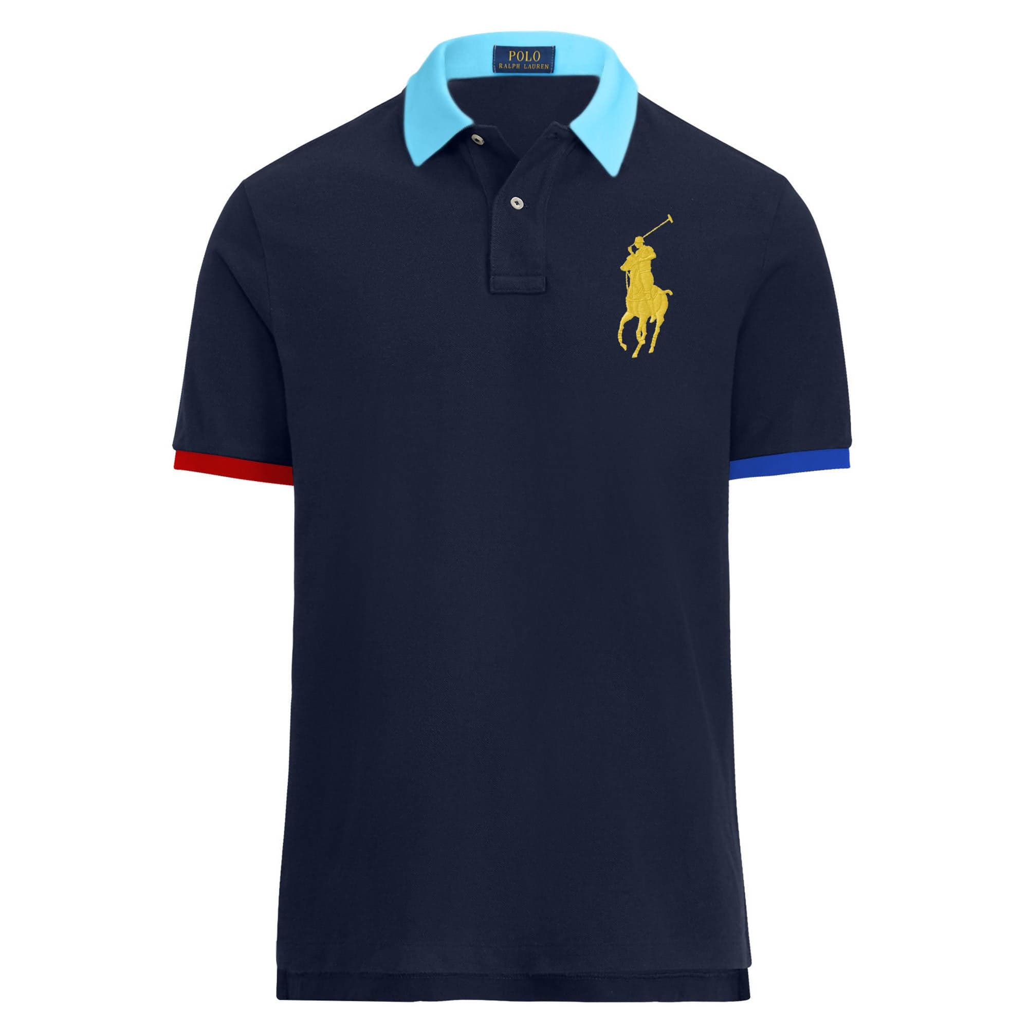 Ralph Lauren Polo Uomo Multi Colore Polo Colorata Custom Slim-Fit Mezze Maniche Maglia Polo Con Colletto Big Pony in Polo Euforia - Bronte, commercioVirtuoso.it