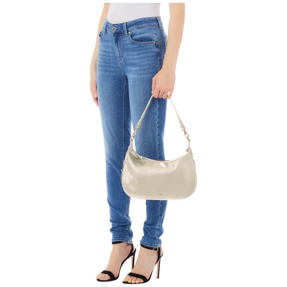 Liu Jo borsa a spalla crema hobo media linea Kaliska AA5133E0054 Borse Liu Jo