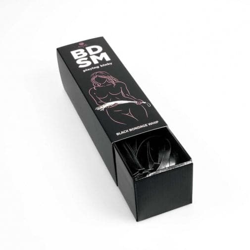 Frustino sexy mini flogger nero pelle PU bondage fetish BDSM role play Secret in prodotto Erosdom - Palmi, commercioVirtuoso.it