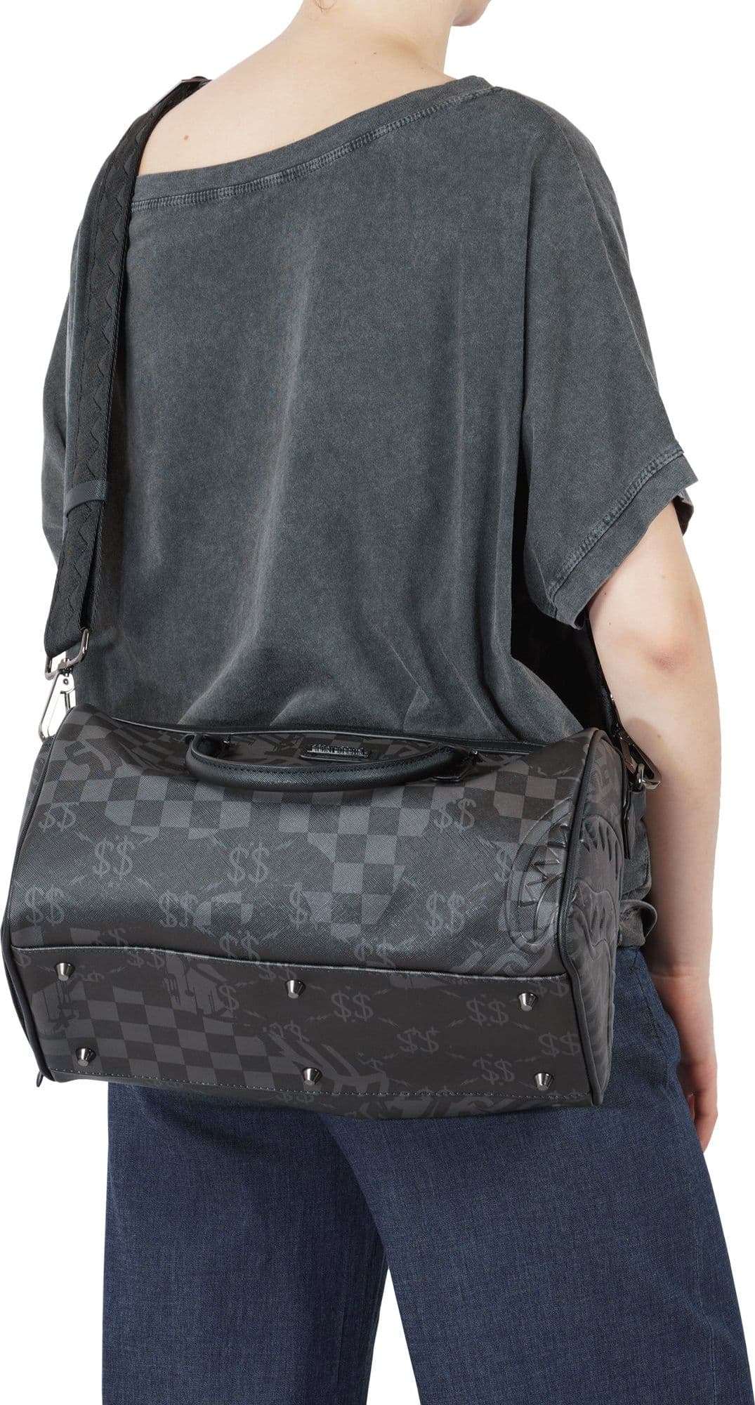 Sprayground SPRAYGROUND - Borsa media - 451373 - Nero/Grigio da donna in Pochette e Clutch Drestige - Casamassima, commercioVirtuoso.it