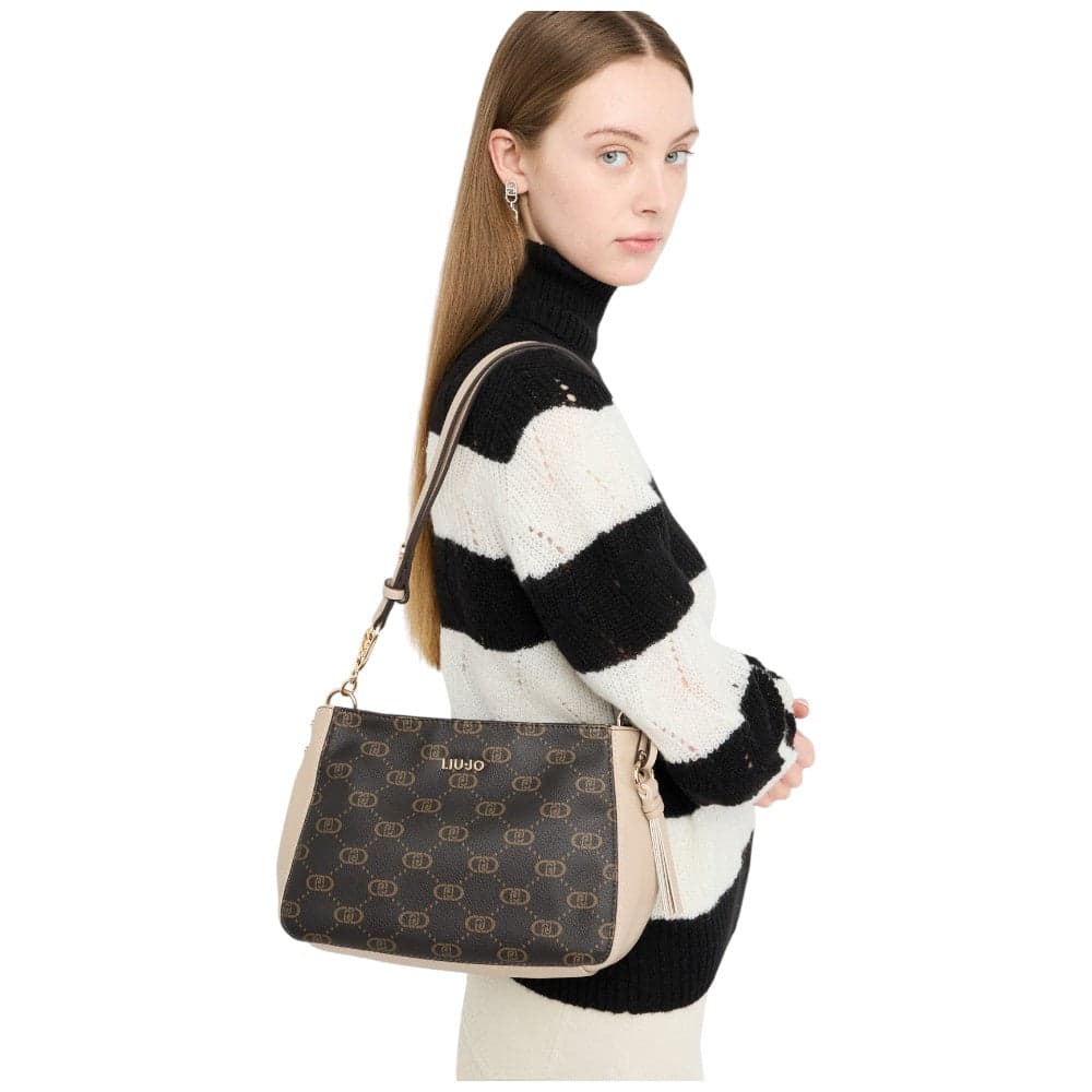 Liu Jo borsa a spalla crossbody beige AF5116E0053-51308 in Borse a spalla Prodotti di Classe - Nocera Superiore, commercioVirtuoso.it