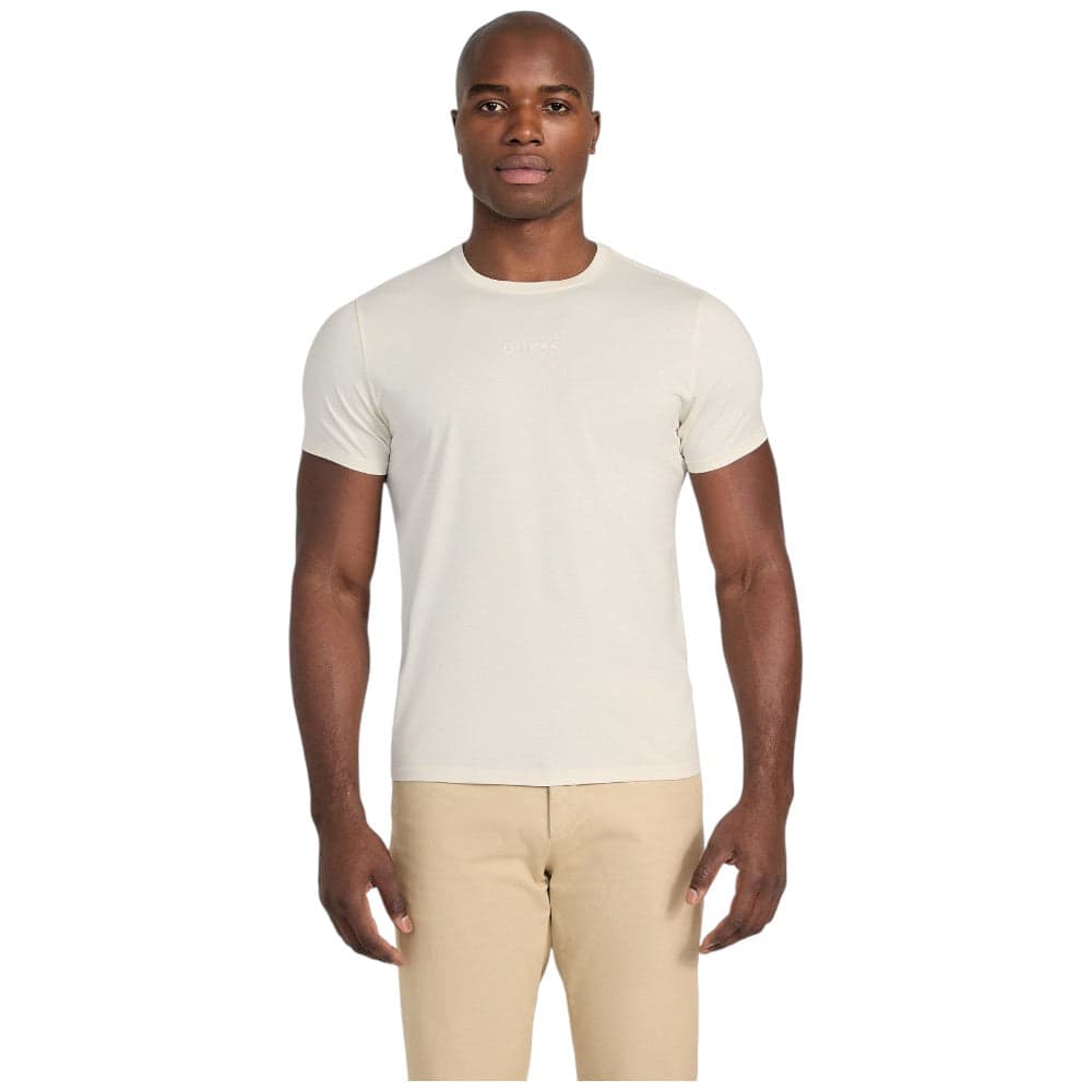 Guess t-shirt crema logo ricamato M4GP39 K7HD0 G1V7