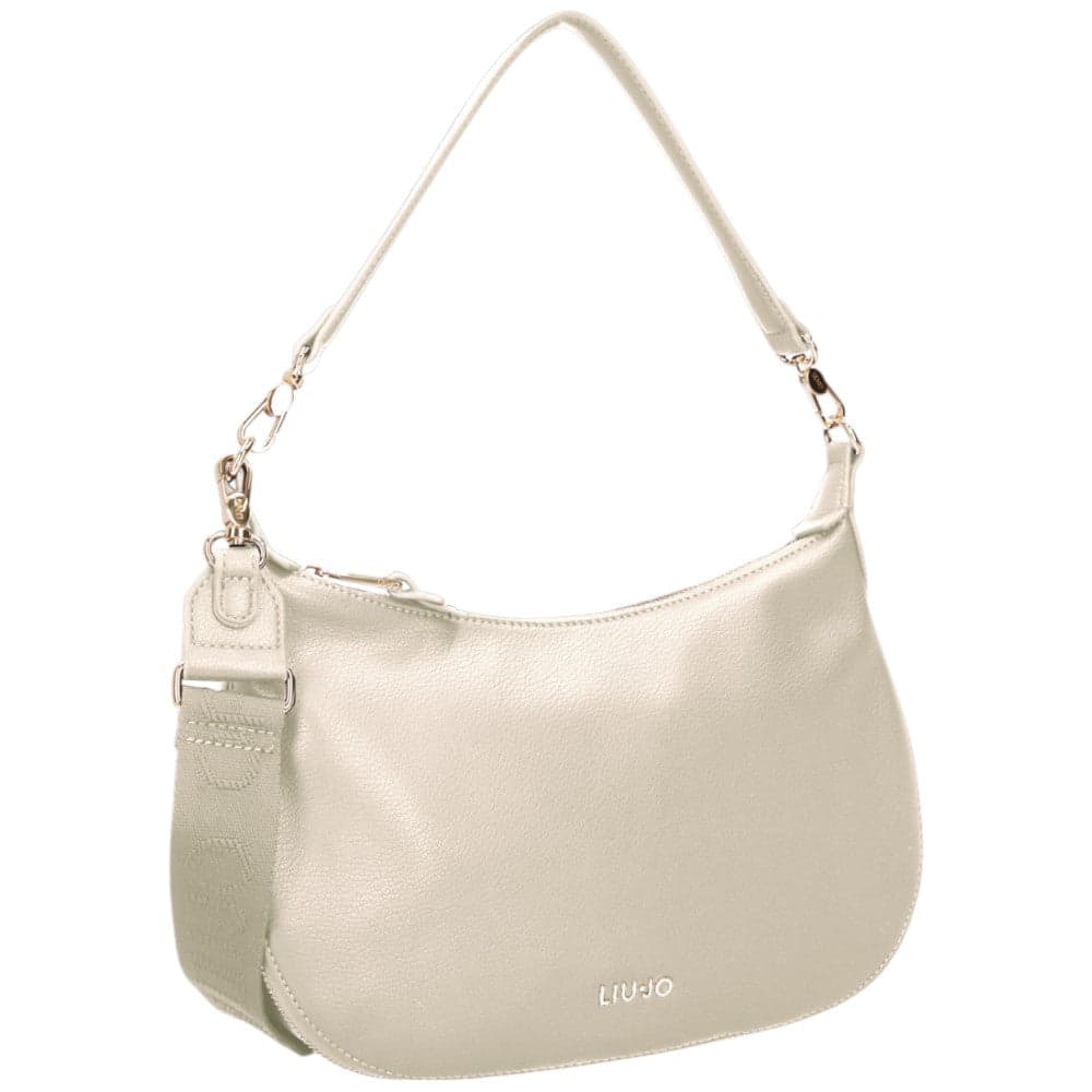 Liu Jo borsa a spalla crema hobo media linea Kaliska AA5133E0054 Borse Liu Jo