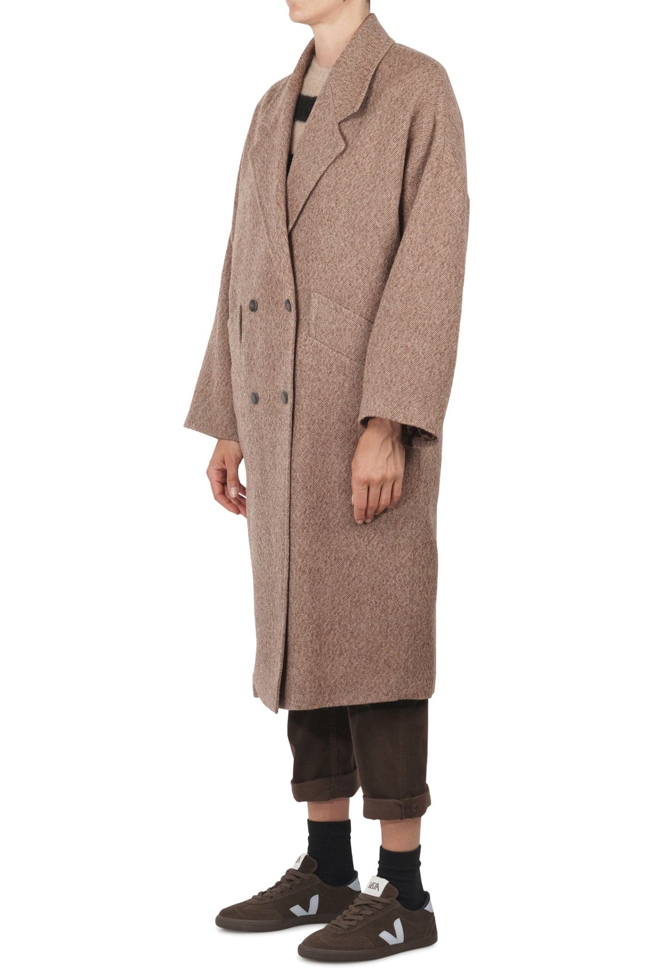 Alysi - Cappotto - 460735 - Beige/Marrone da donna in Cappotti Drestige - Casamassima, commercioVirtuoso.it