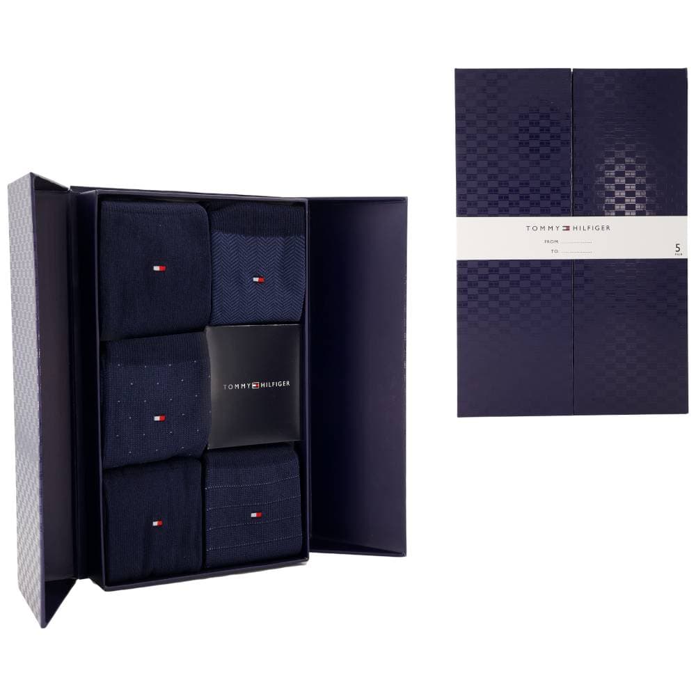 Tommy Hilfiger gift box 5 paia di calzini blu 701235374001 in Calze Prodotti di Classe - Nocera Superiore, commercioVirtuoso.it